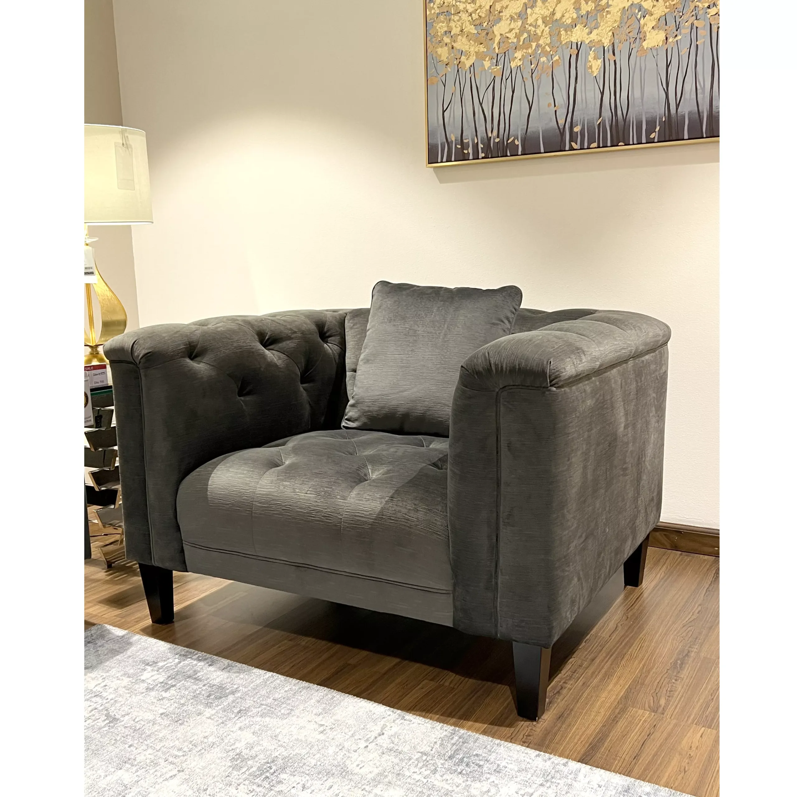Hamra Single Seater Grey Dis United Furniture
