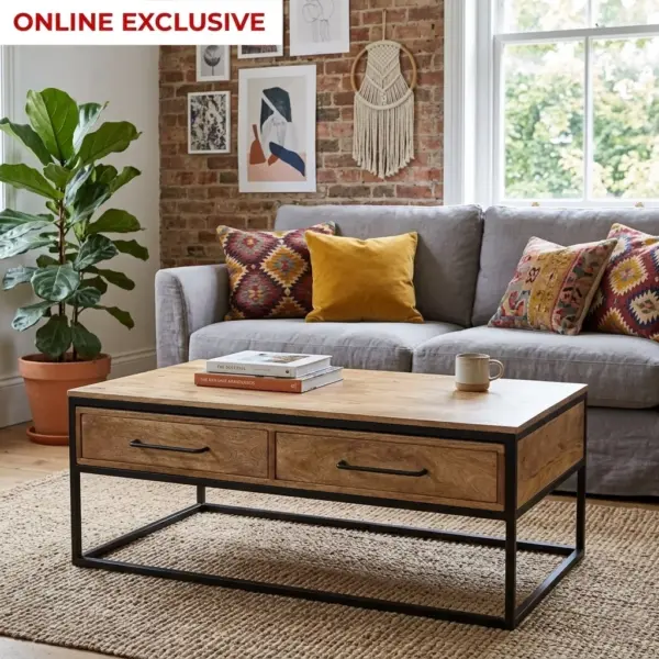 Viru Coffee Table With 2 Drawer