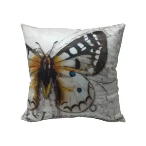 Butterfly Filled Cushion With Digital Print(Hol -Uf-620)