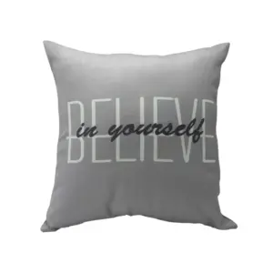 Words Filled Cushion Polyester Matte  With Digital Print (Hol-Uf -628)