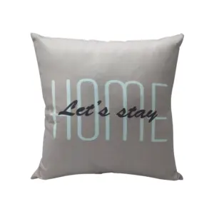 Words Filled Cushion Polyester Matte  With Digital Print (Hol-Uf-629)