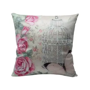 Rose Filled Cushion With Digital Printho