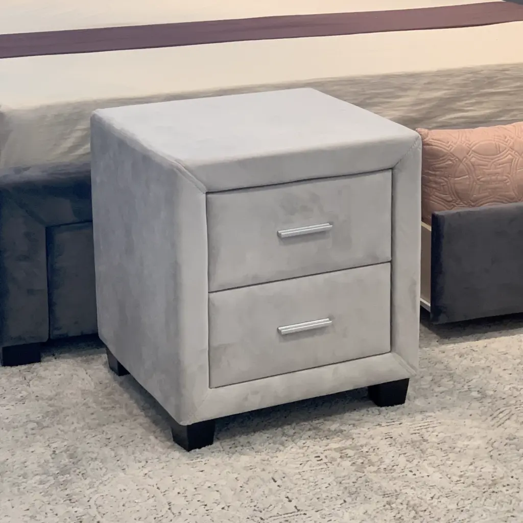 Berg Night Stand Light Grey Bg United Furniture