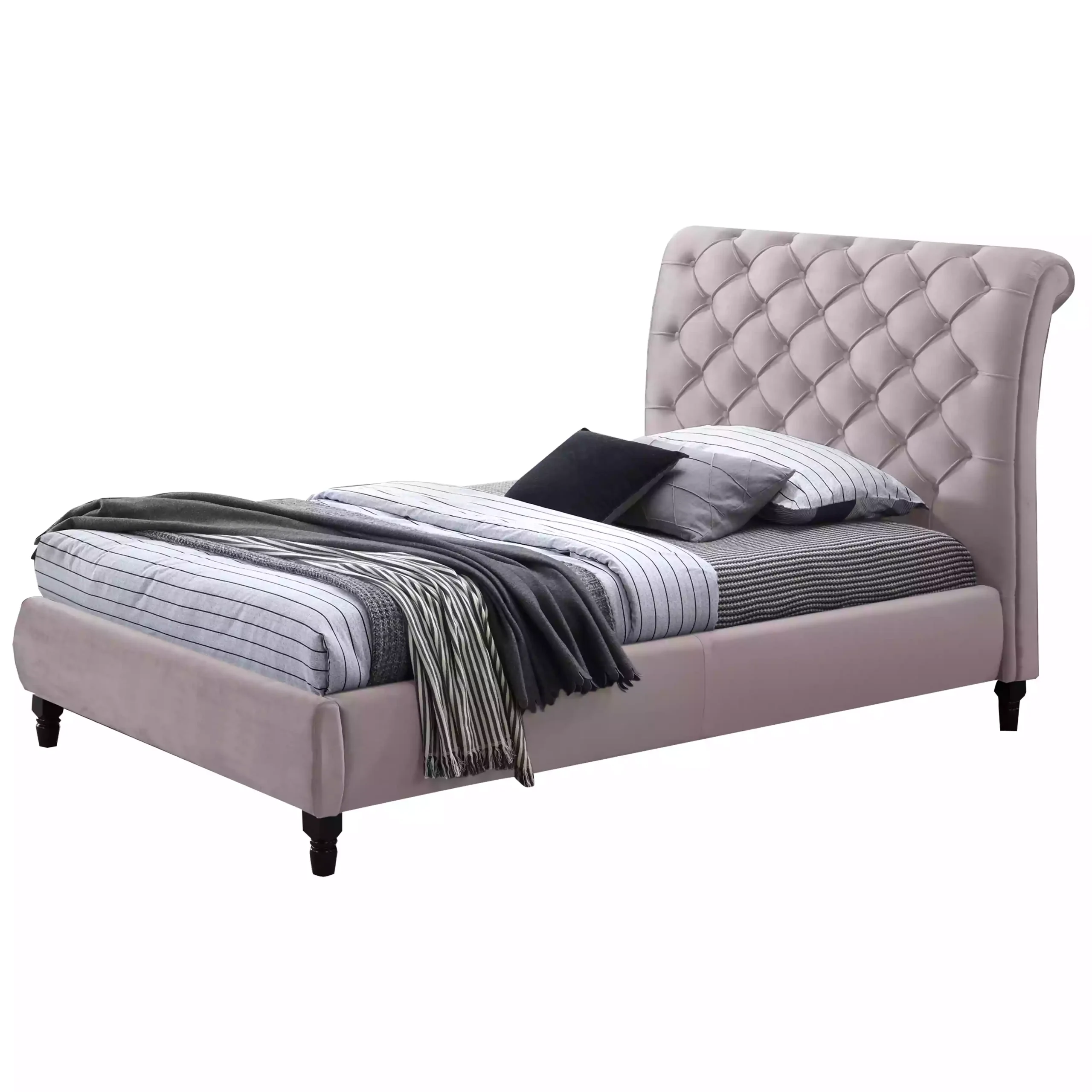 Chester Blush Pink Single Bed United Furniture