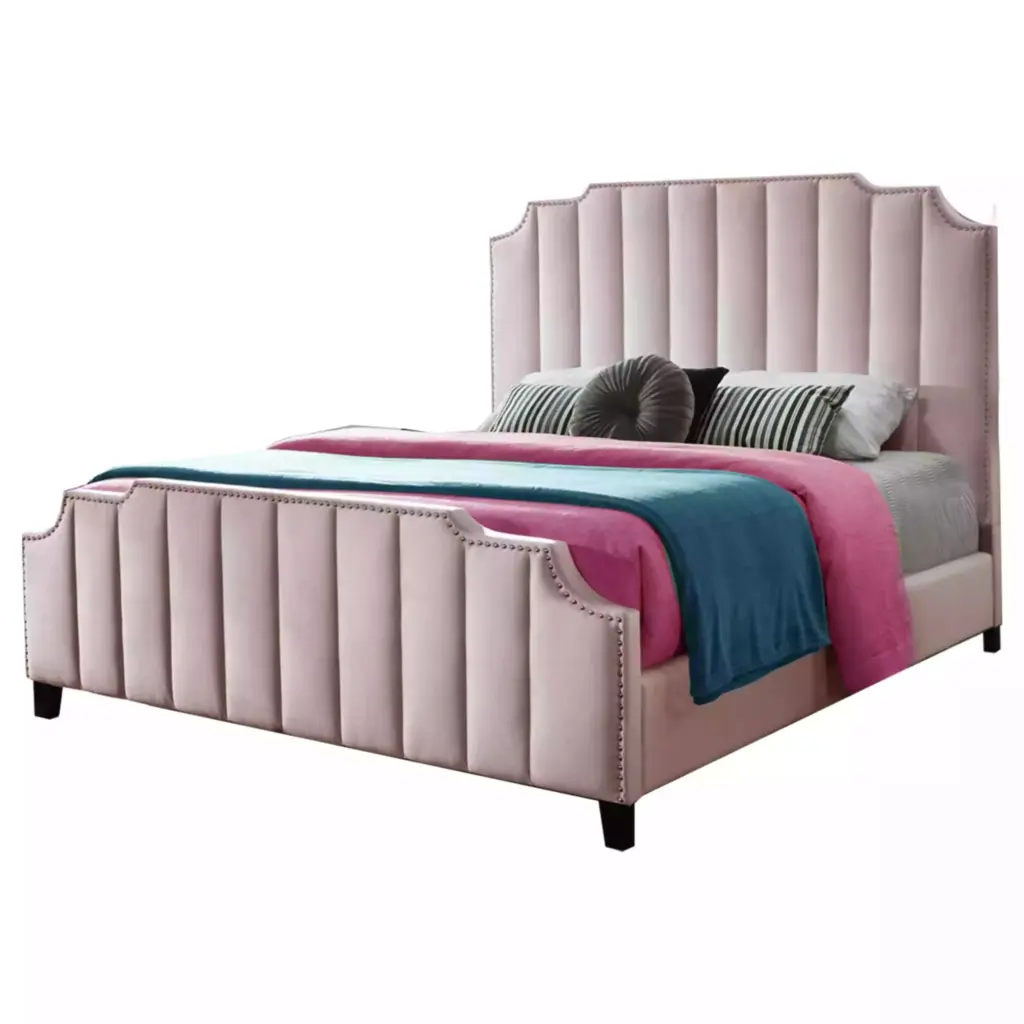 Eden King Bed Blush Pink United Furniture