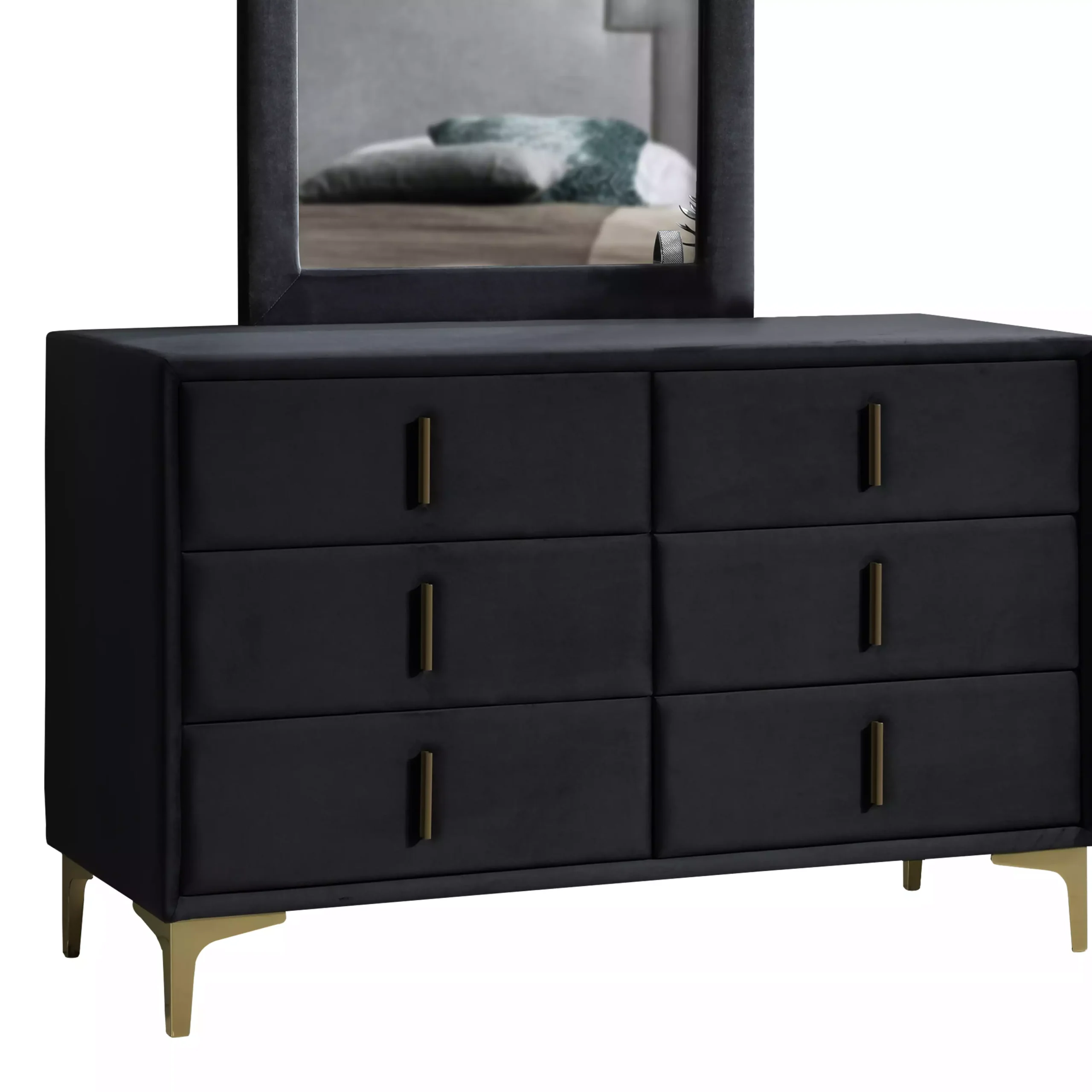 Hala Dresser Mirror Charcoal 1 United Furniture