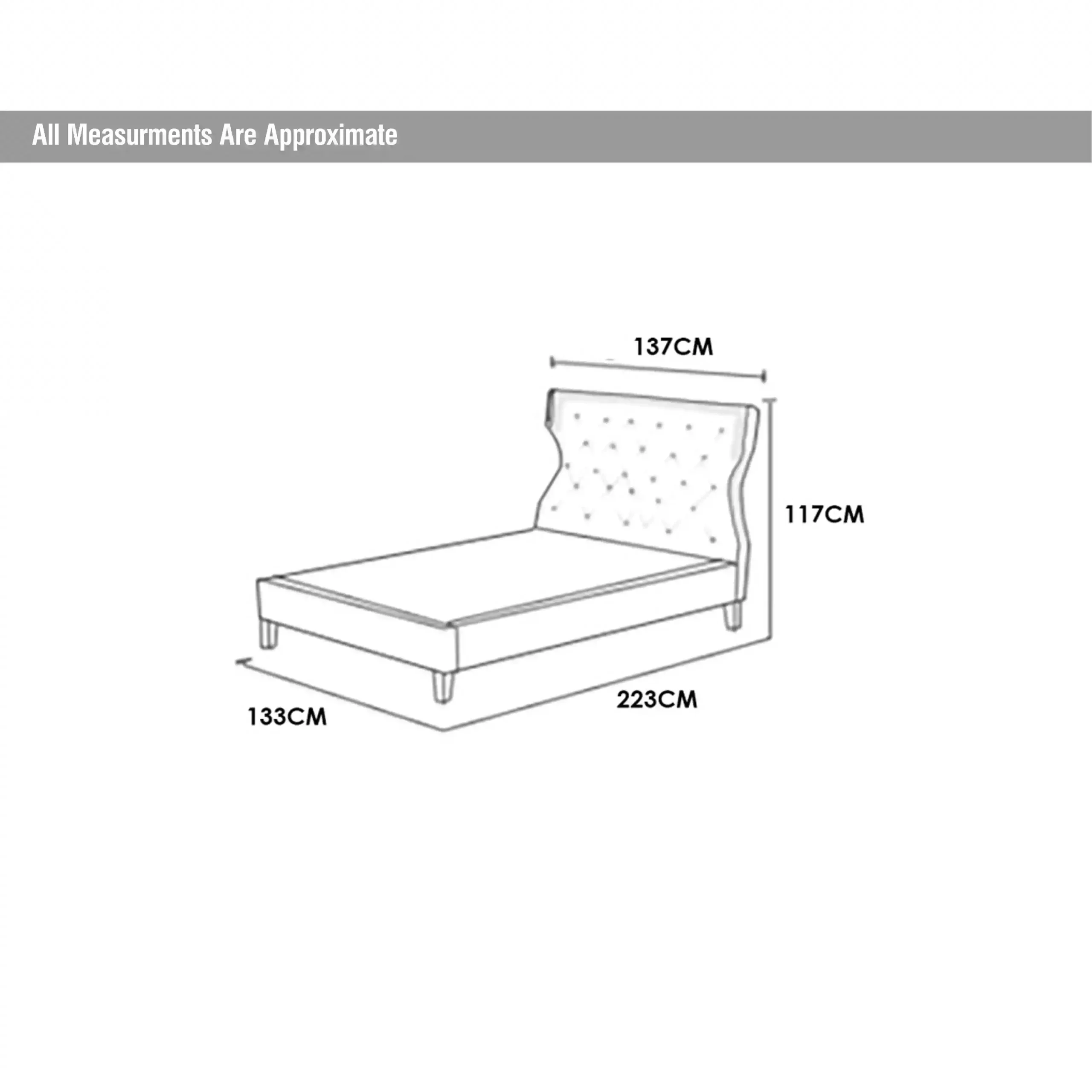 Milanese Single Bed Dim United Furniture