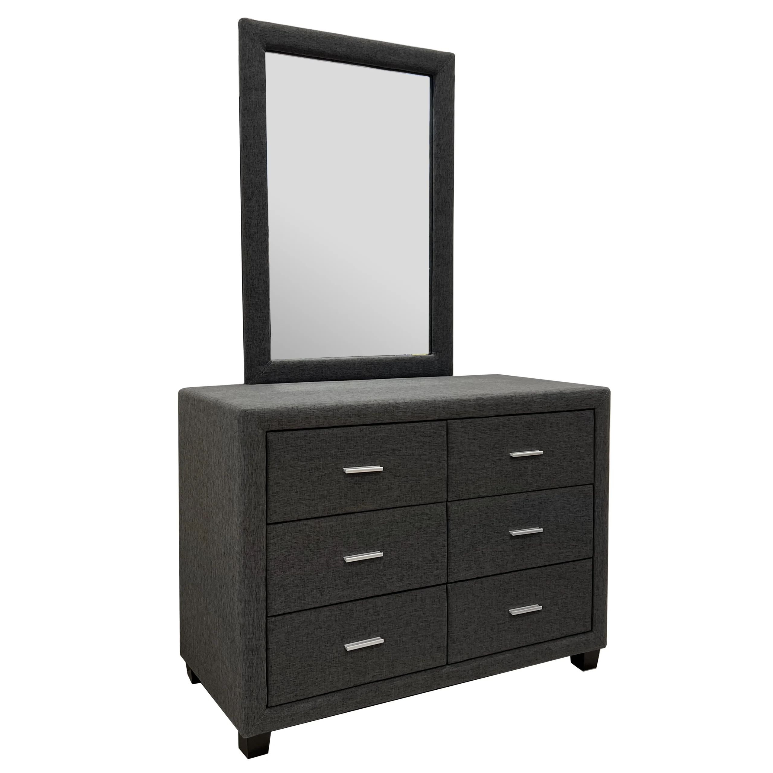 Sama Dresser Mirror Dark Grey United Furniture