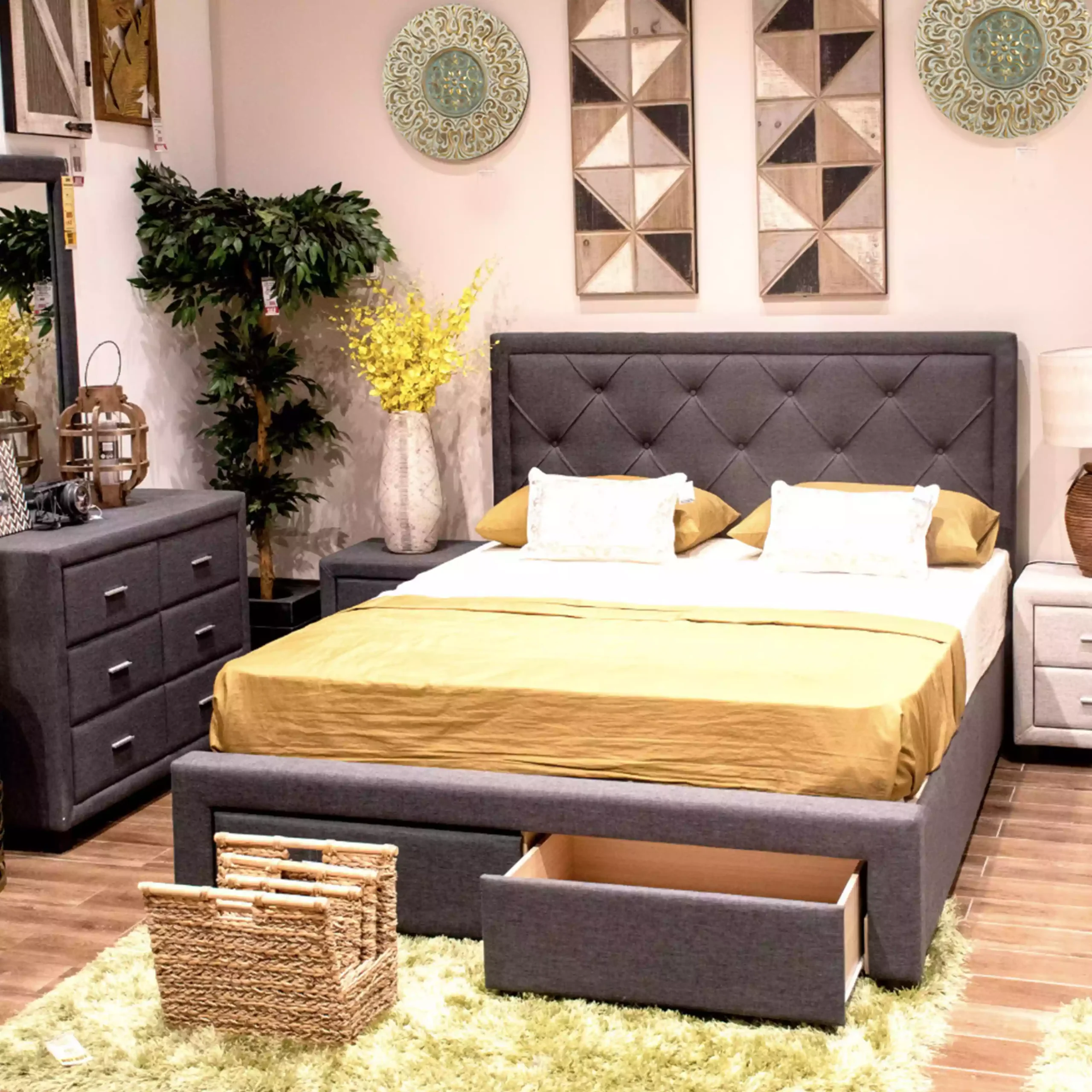 Sama Grey Bed Dis United Furniture