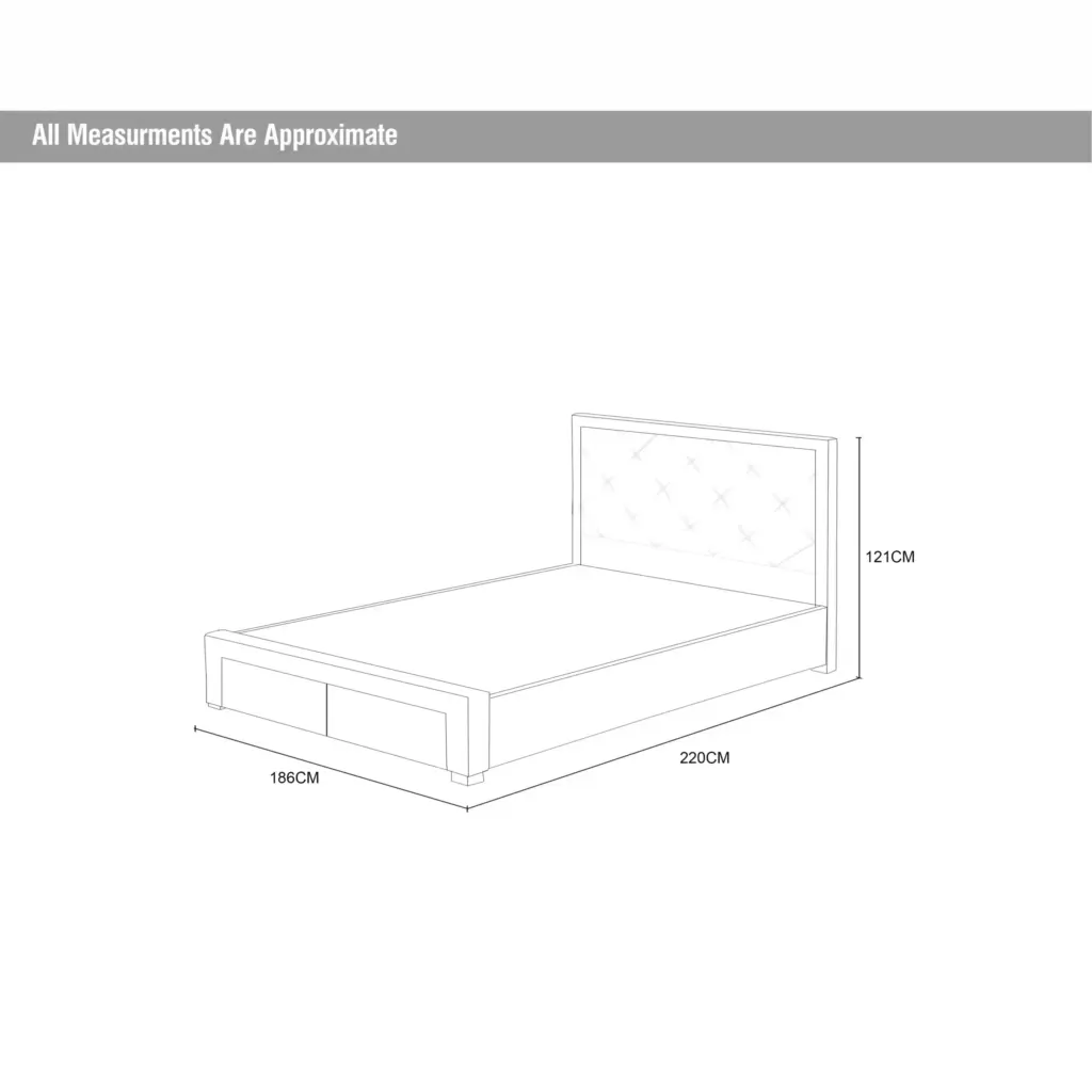 Sama King Bed Dim United Furniture