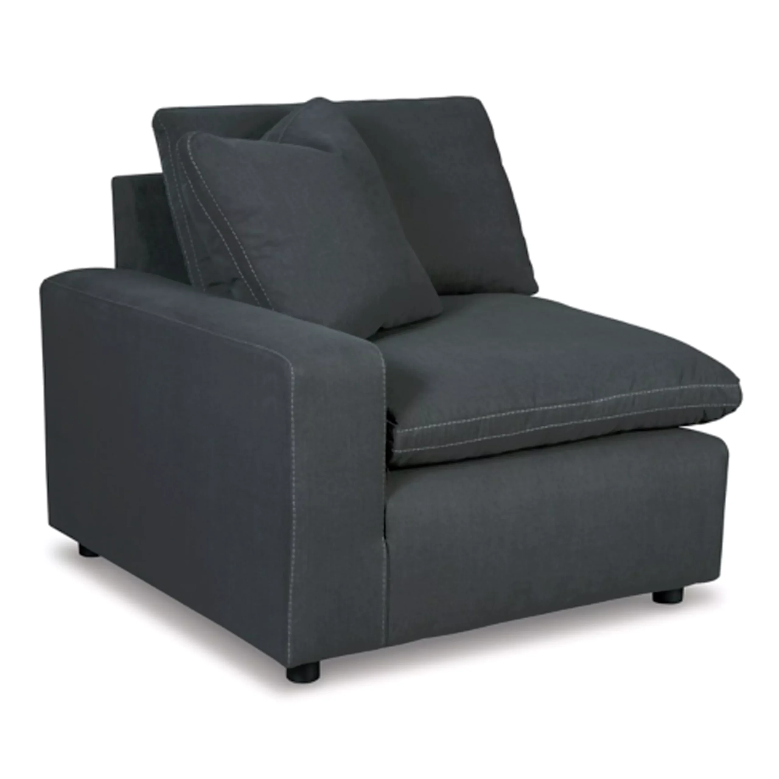Savesto Left Corner Chair Charcoal United Furniture