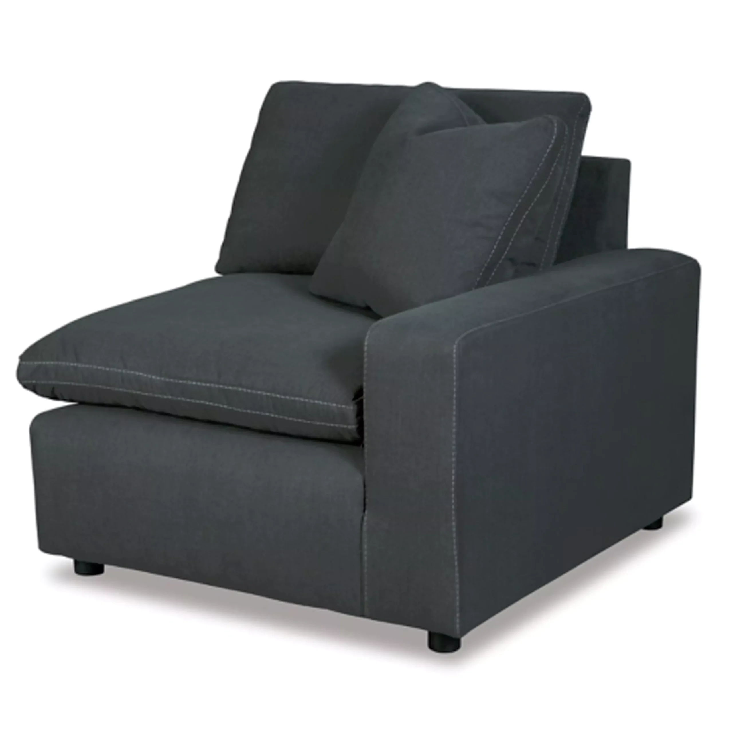 Savesto Right Corner Chair Charcoal United Furniture