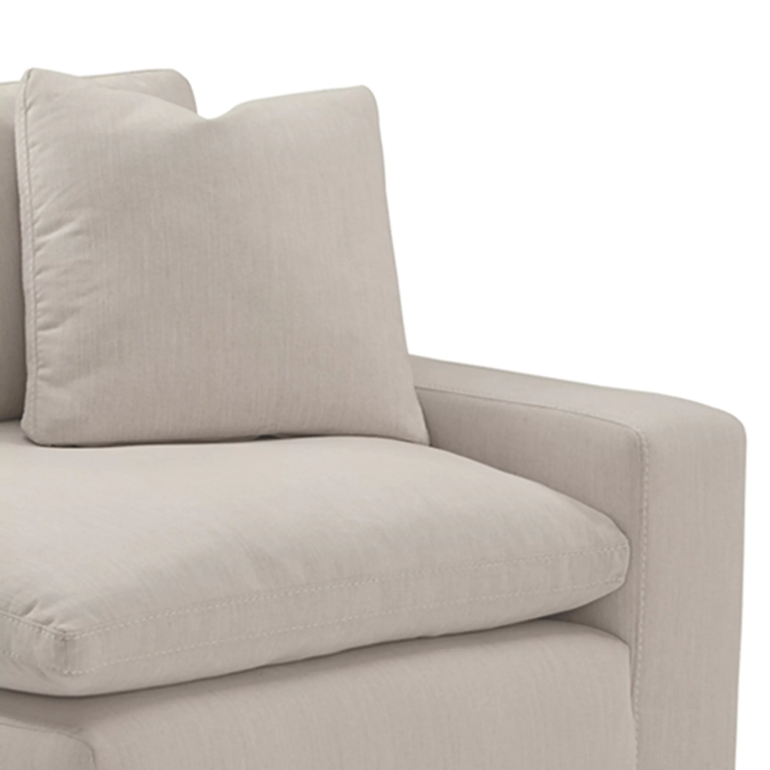 Savesto Right Corner Chair Ivory 2 United Furniture