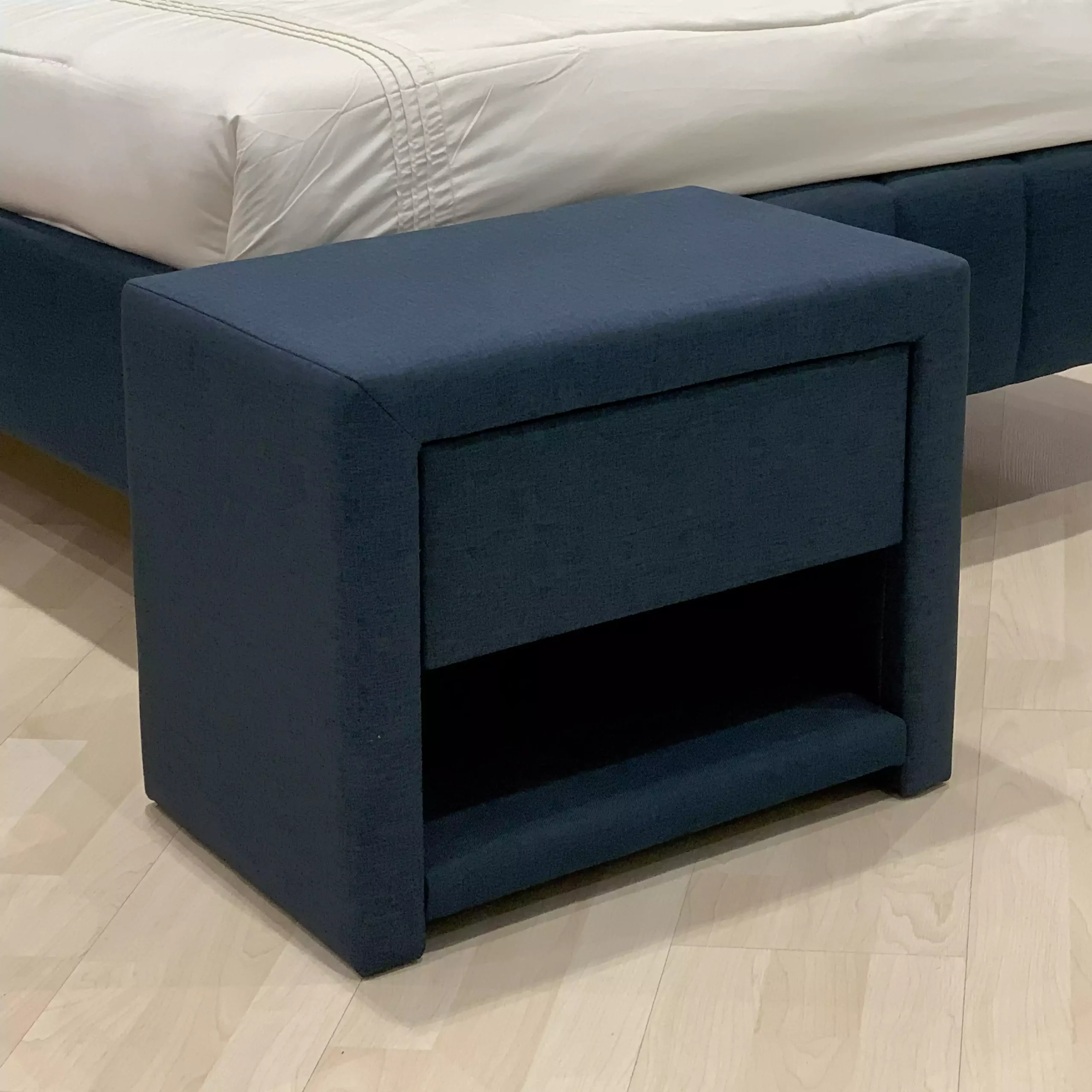 Scandi Night Stand Blue Bg United Furniture