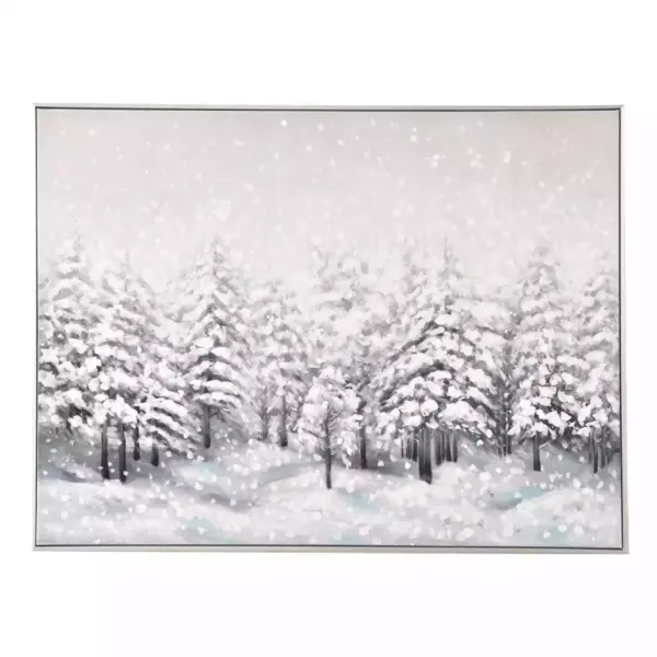 Tree Acrylic Canvas Fir Wood (M-27933-1C)