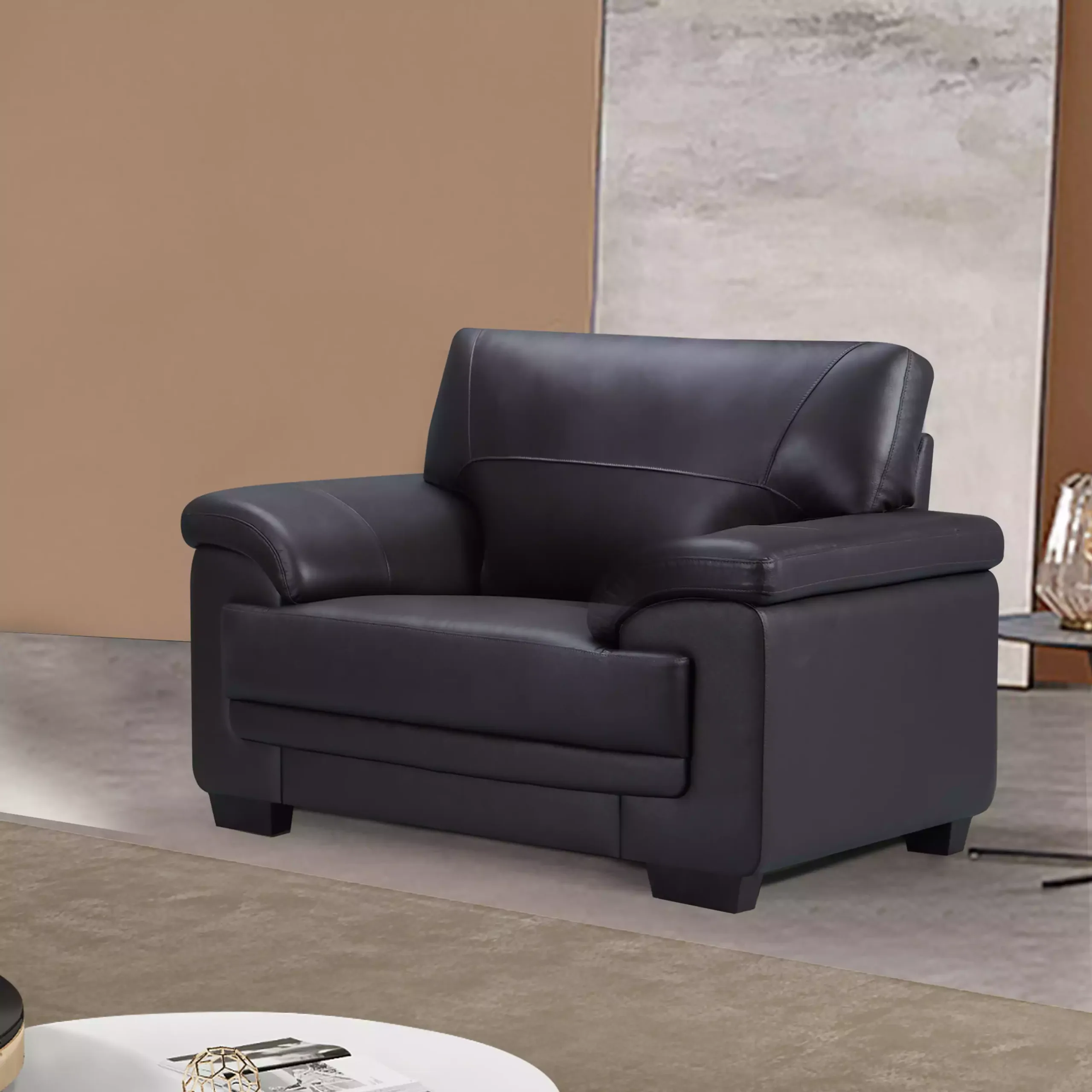 Lenone Single Seater Black Bg United Furniture