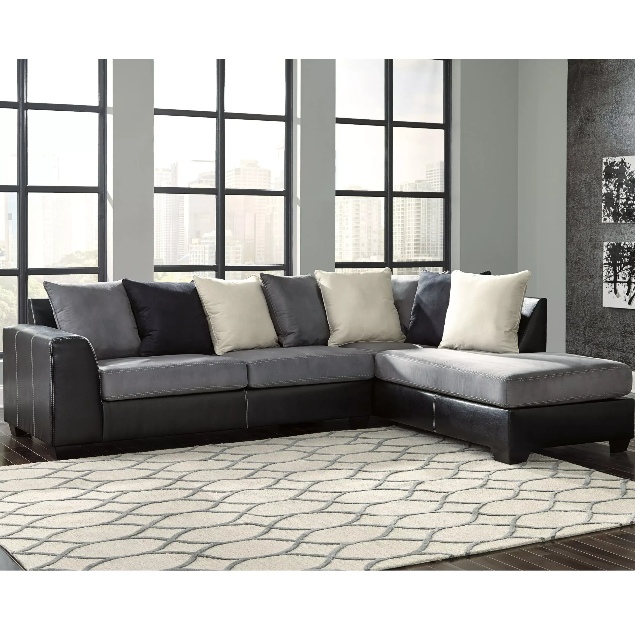 Jacurso Left Sectional Sofa Bg United Furniture