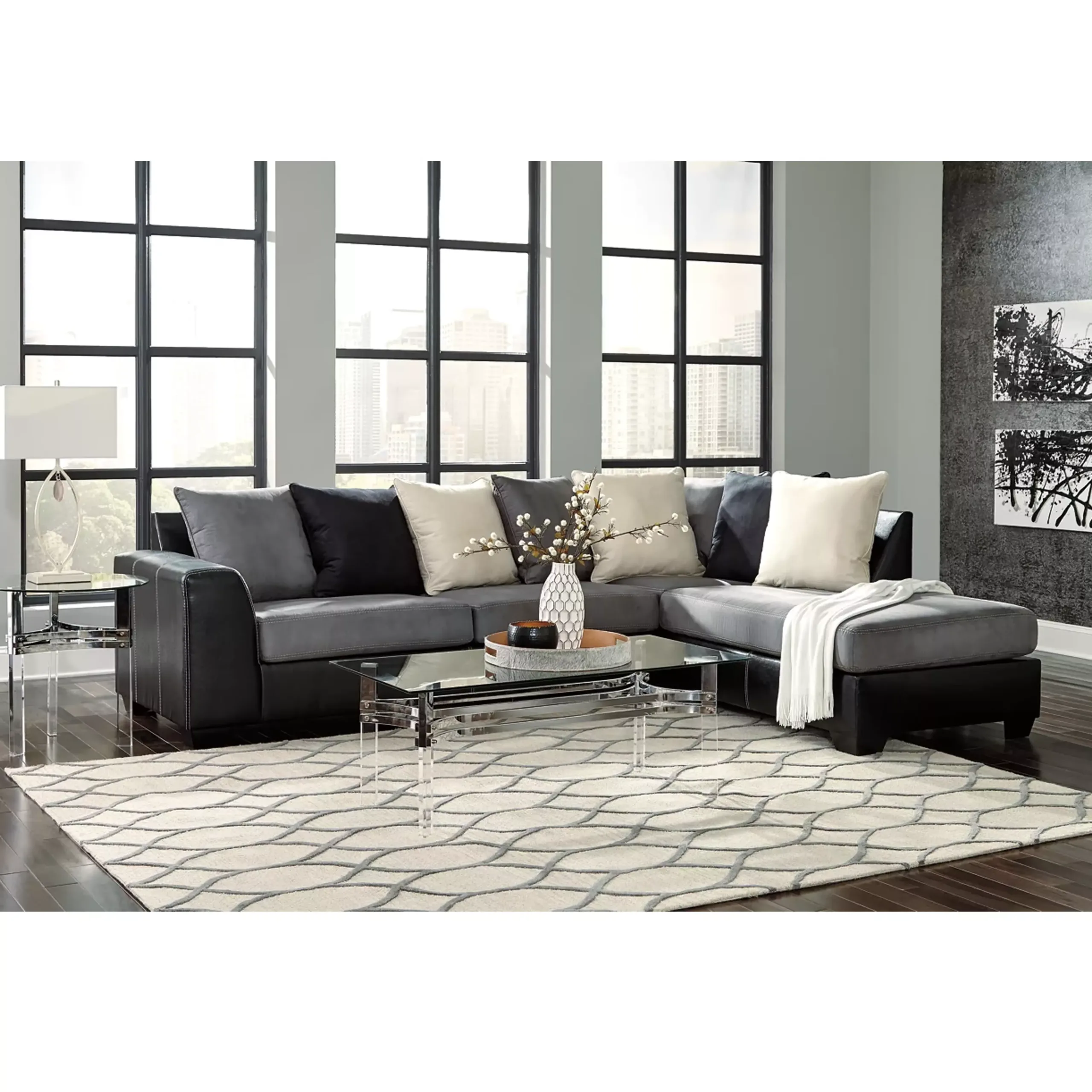 Jacurso Left Sectional Sofa Bg2 United Furniture