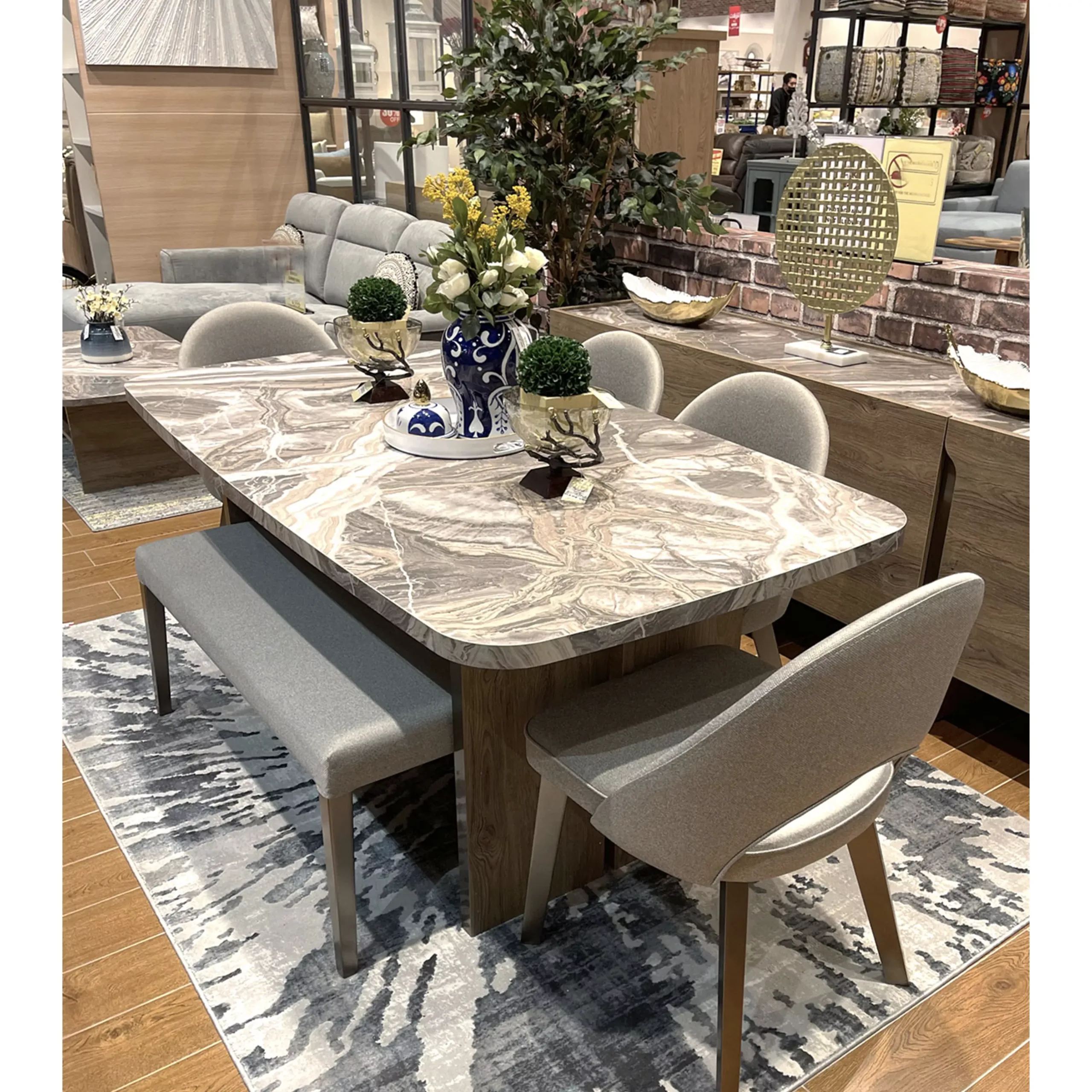 Luzzi 6pcs Dining Set Dis United Furniture