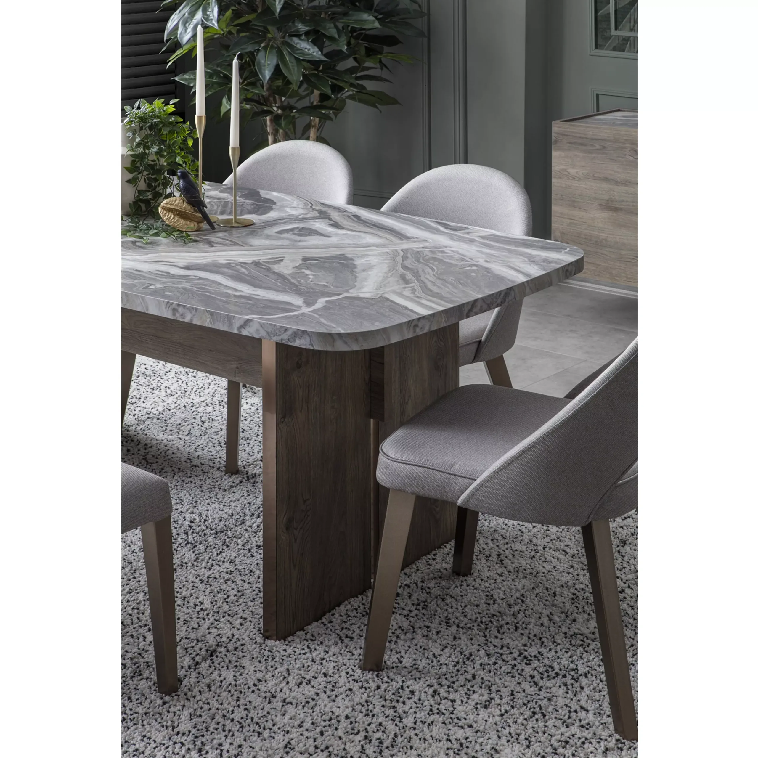 Luzzi 6pcs Dining Set Swatch United Furniture