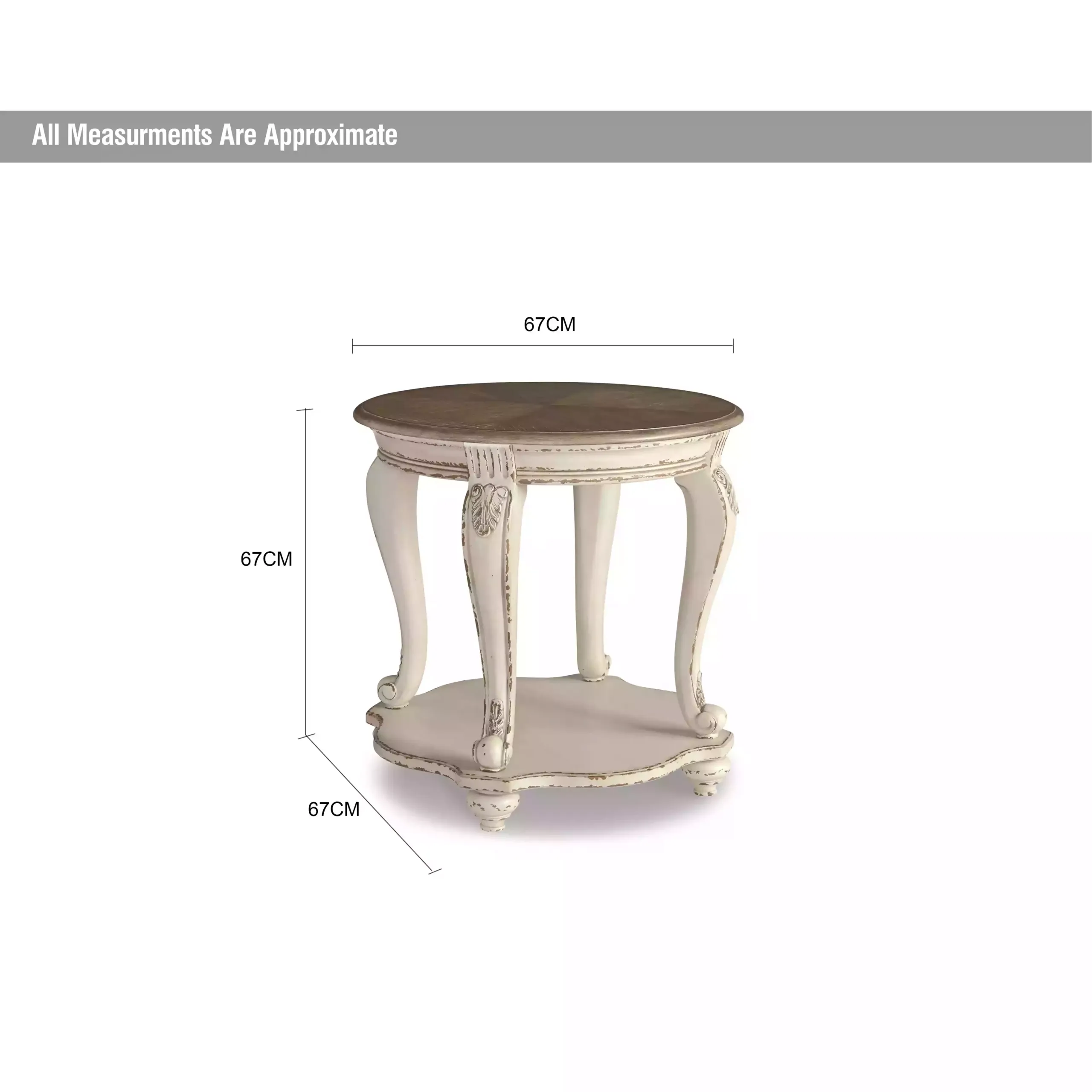 Realyn Round End Trable Dim United Furniture