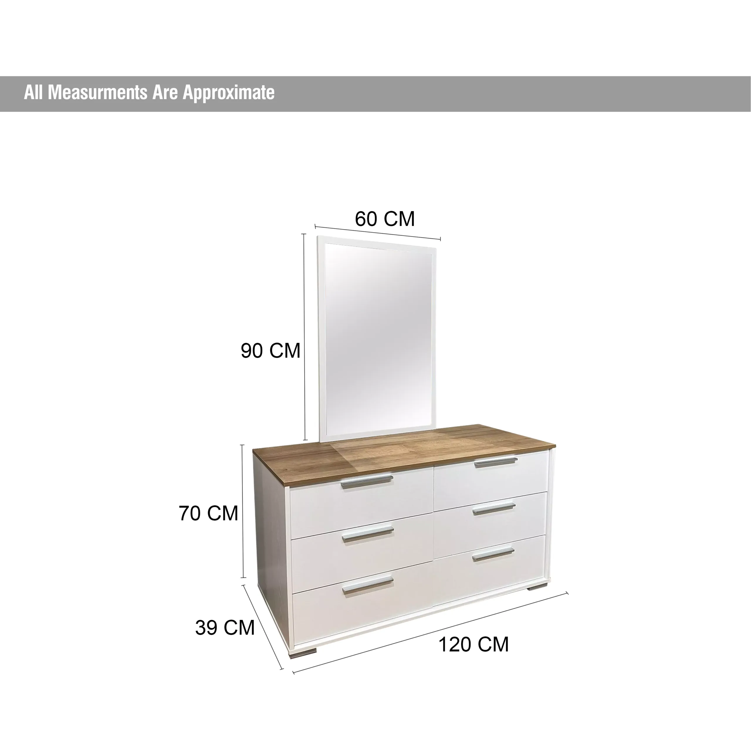 Healy Dresser Mirror Dim United Furniture