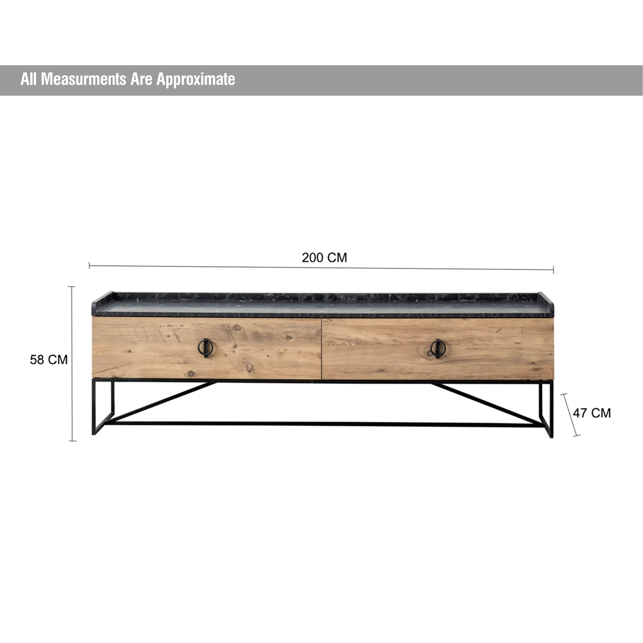 Loft Tv Unit Dim United Furniture