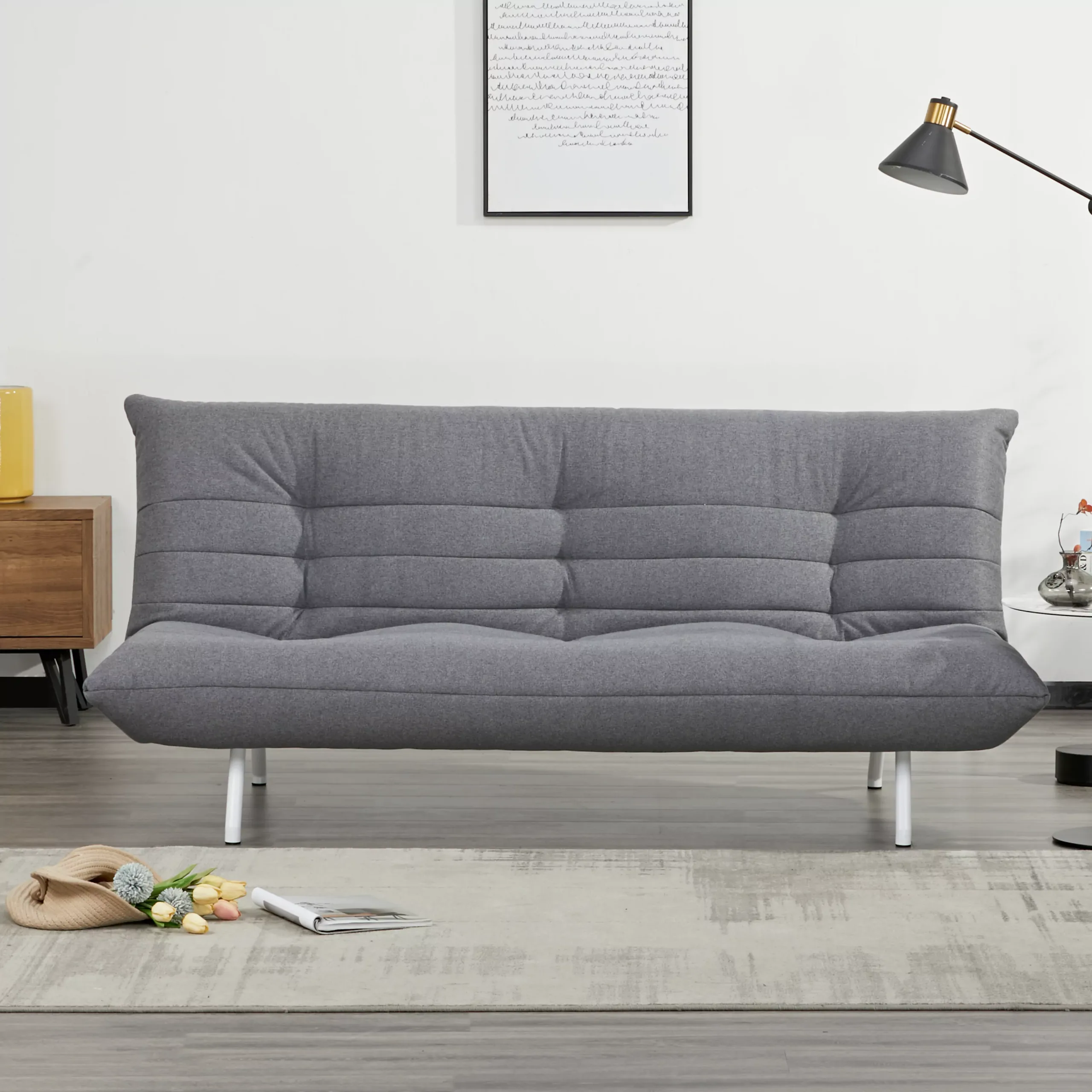 Lubi Sofa Bed Light Grey Bg United Furniture