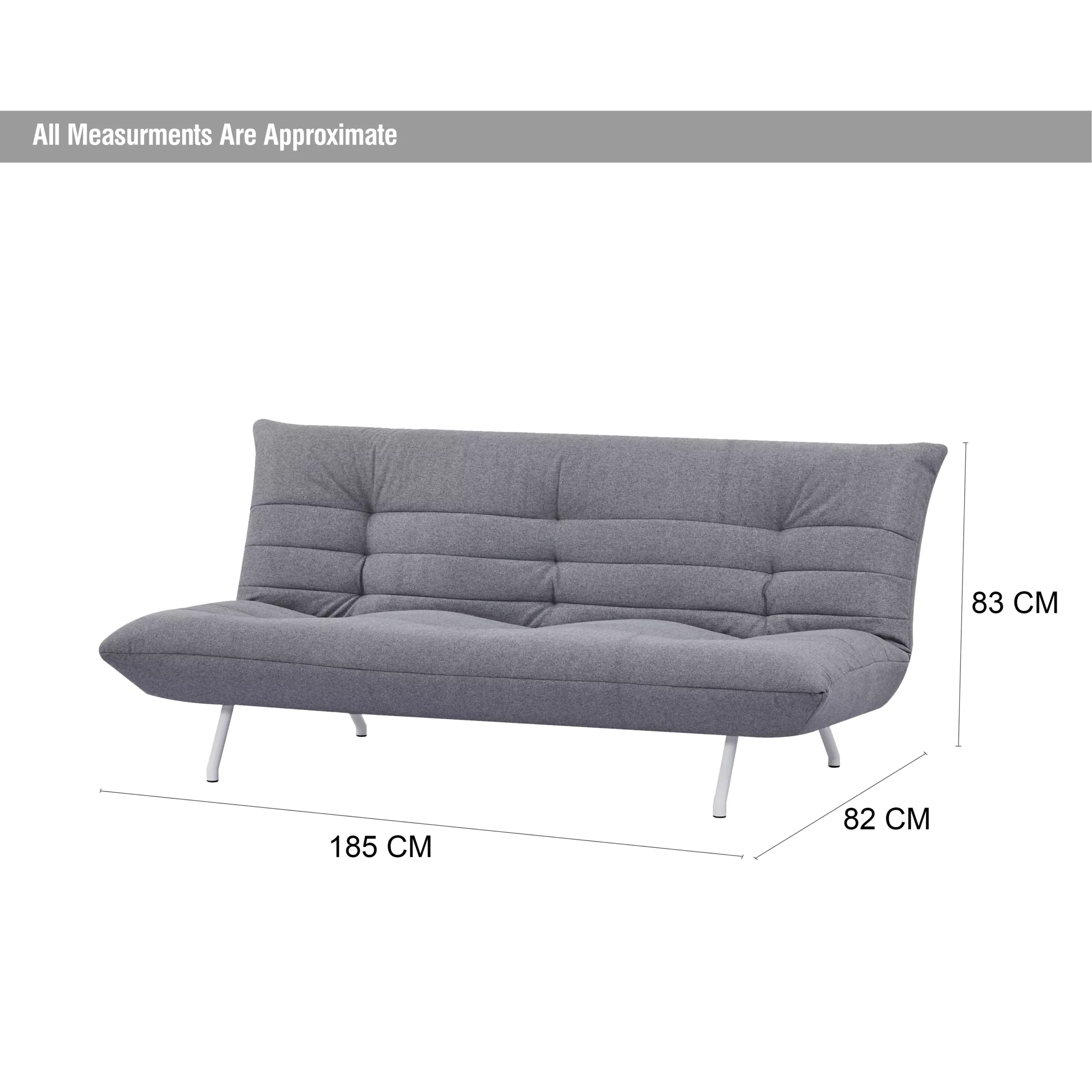 Lubi Sofa Bed Light Grey Dim United Furniture