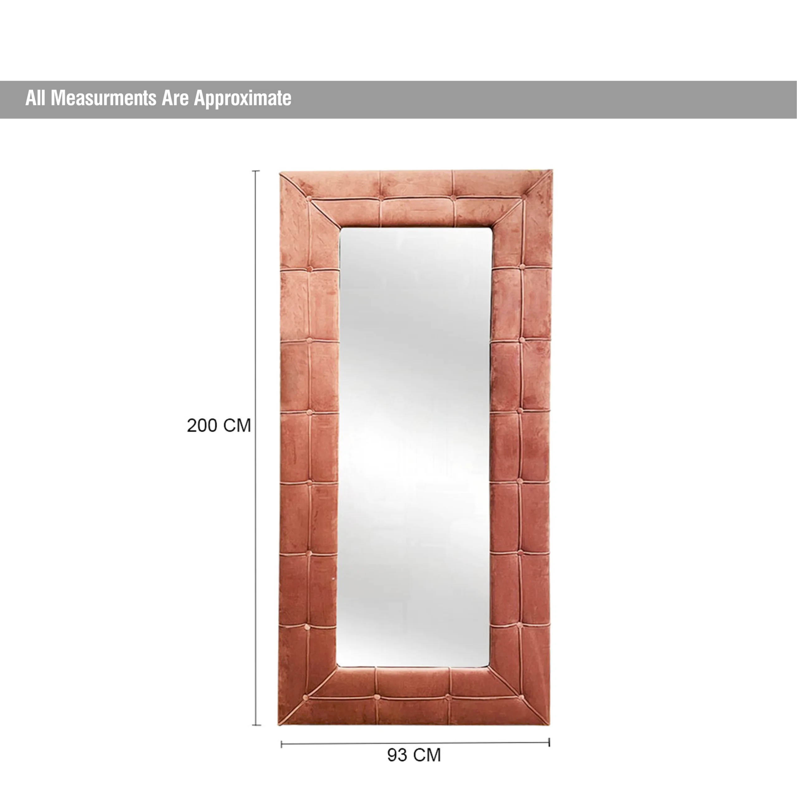 Eden Big Mirror Rose Dim United Furniture