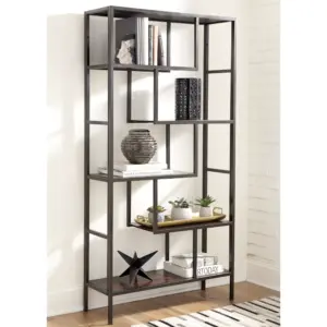Frankwell Bookcase - Brown/Black