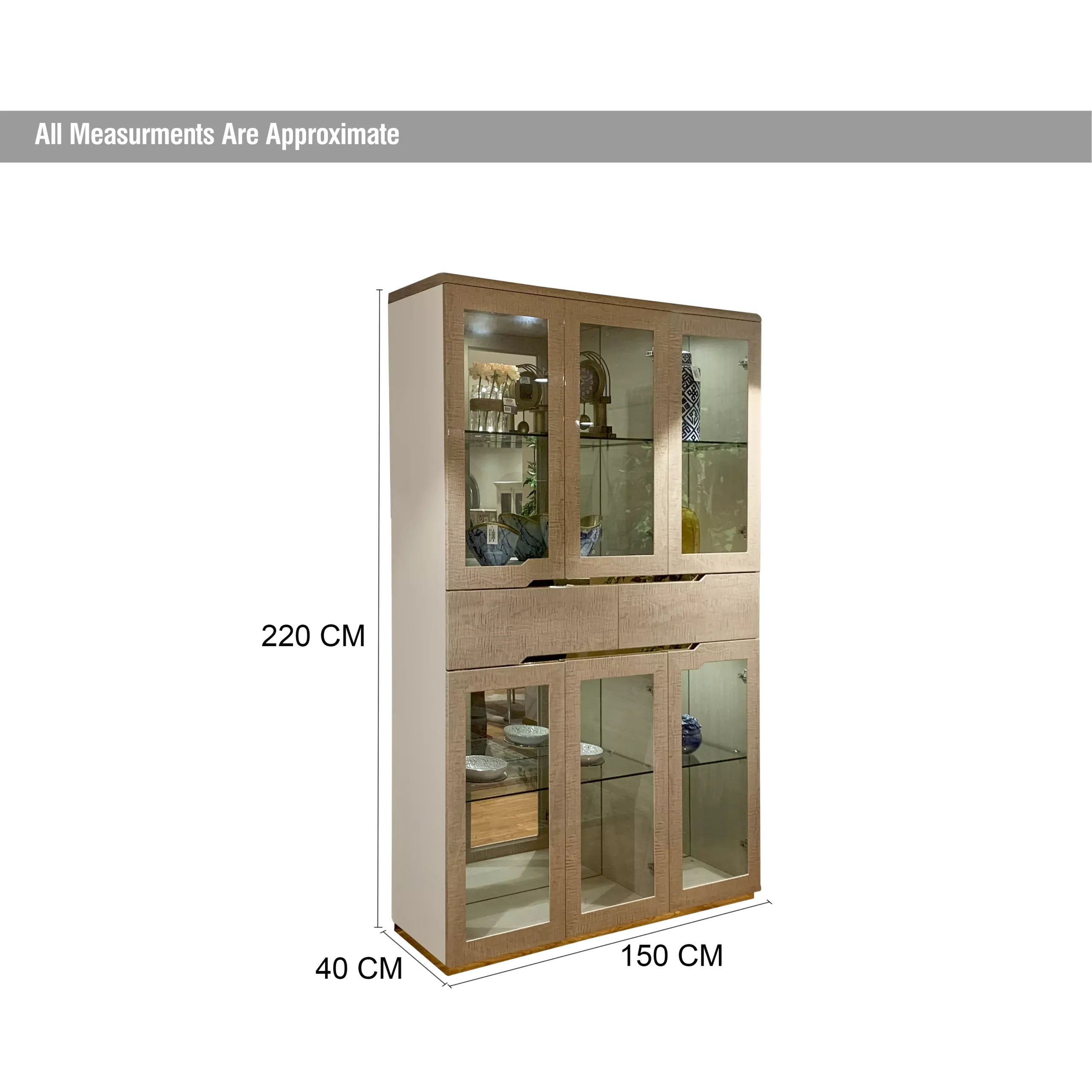Lido Display Cabinet Dim United Furniture