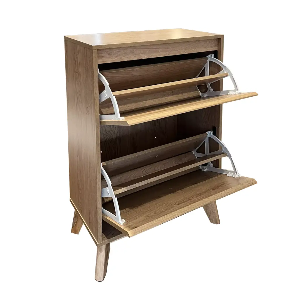 Veja Shoe Cabinet Pu Brown Open United Furniture