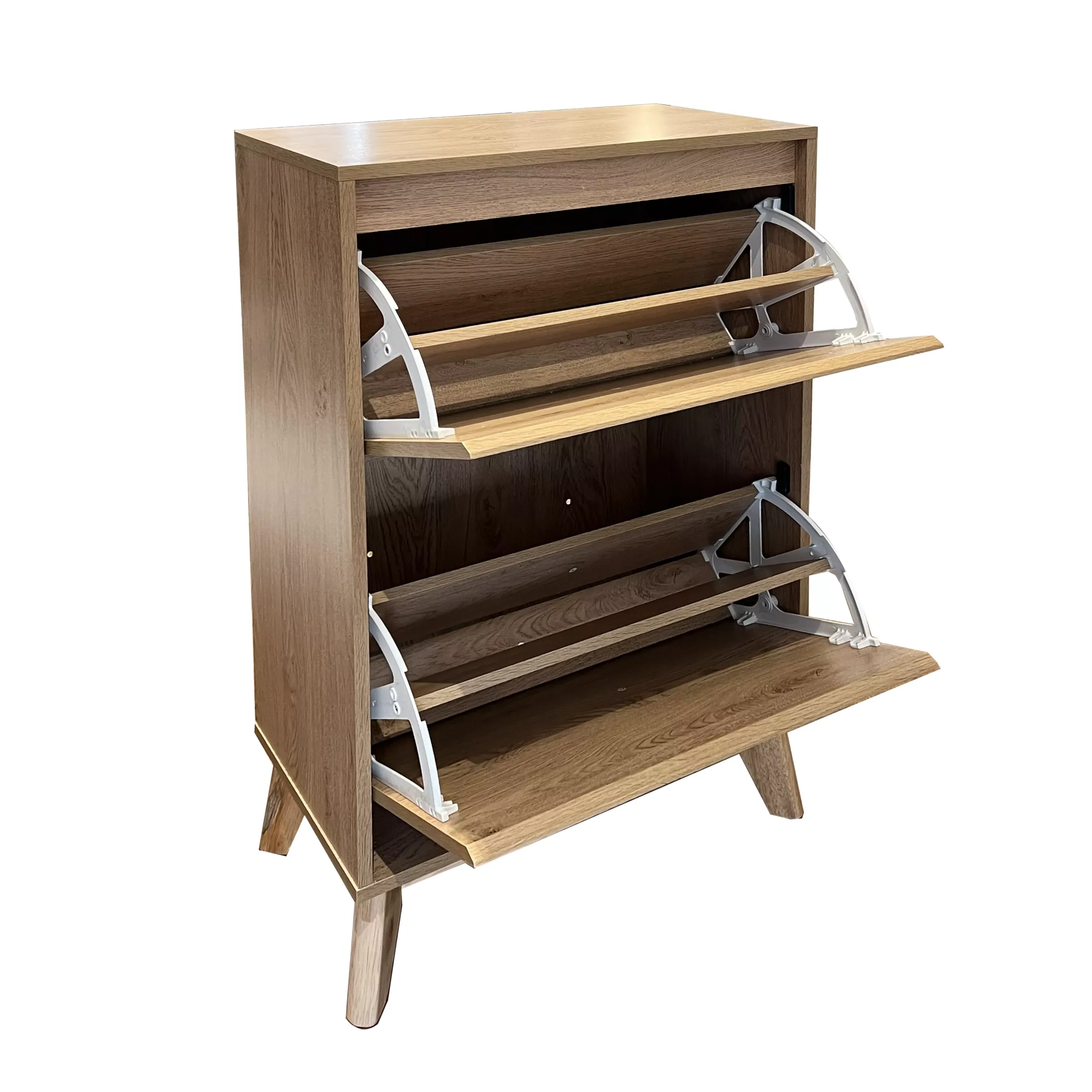 Veja Shoe Cabinet Pu Brown Open United Furniture