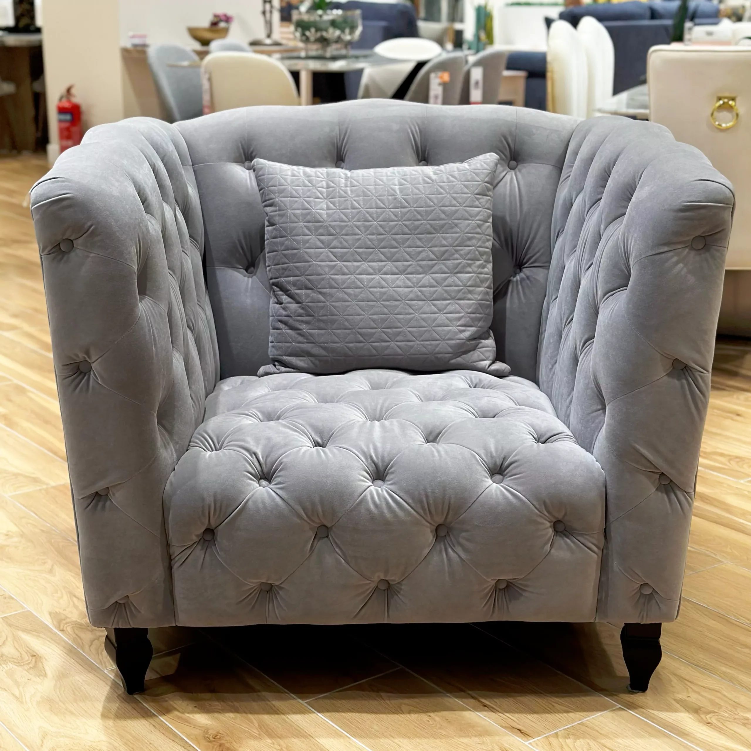 Mahmuna Single Seater Grey Bg United Furniture