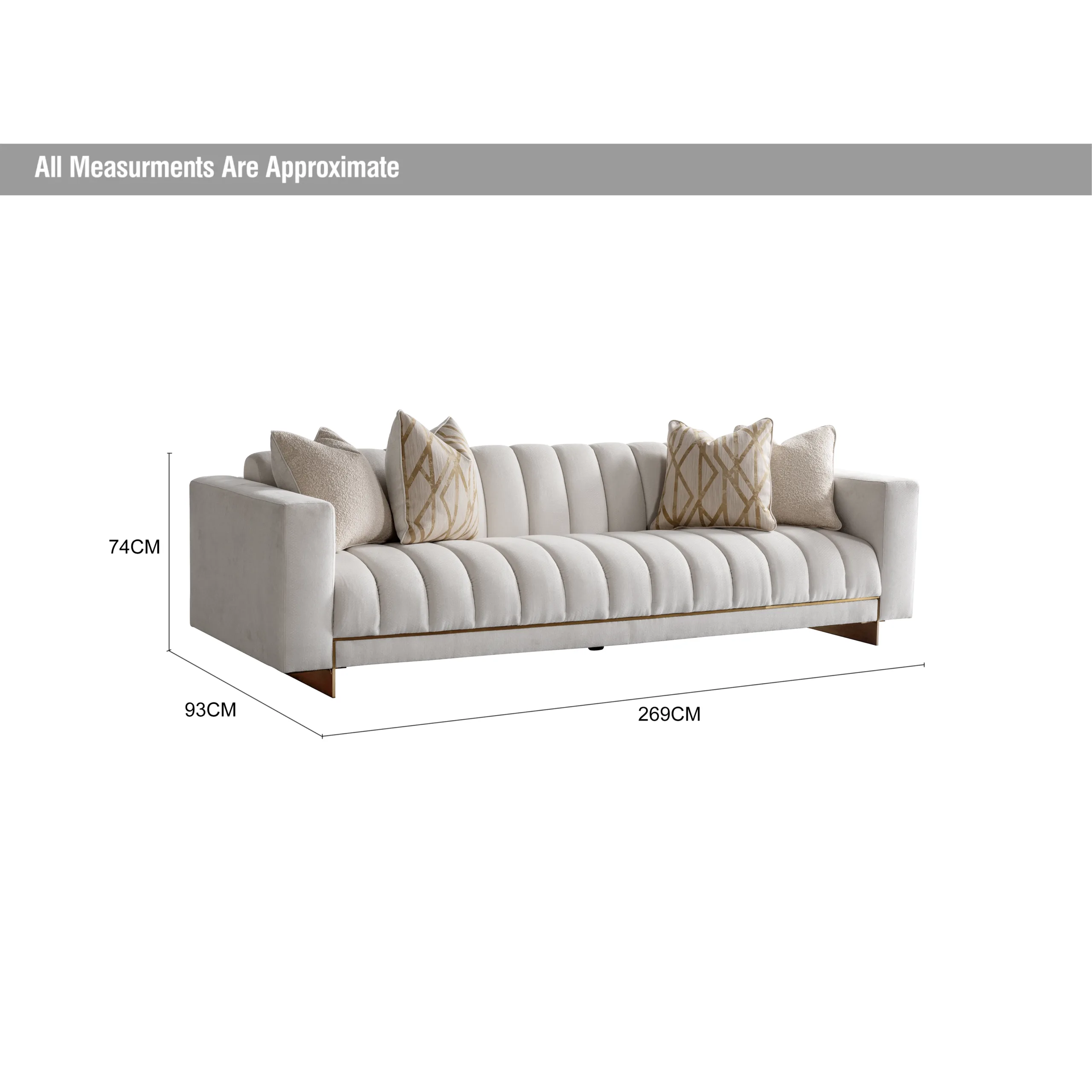 Moorish 4 Seater Swatch Dim United Furniture