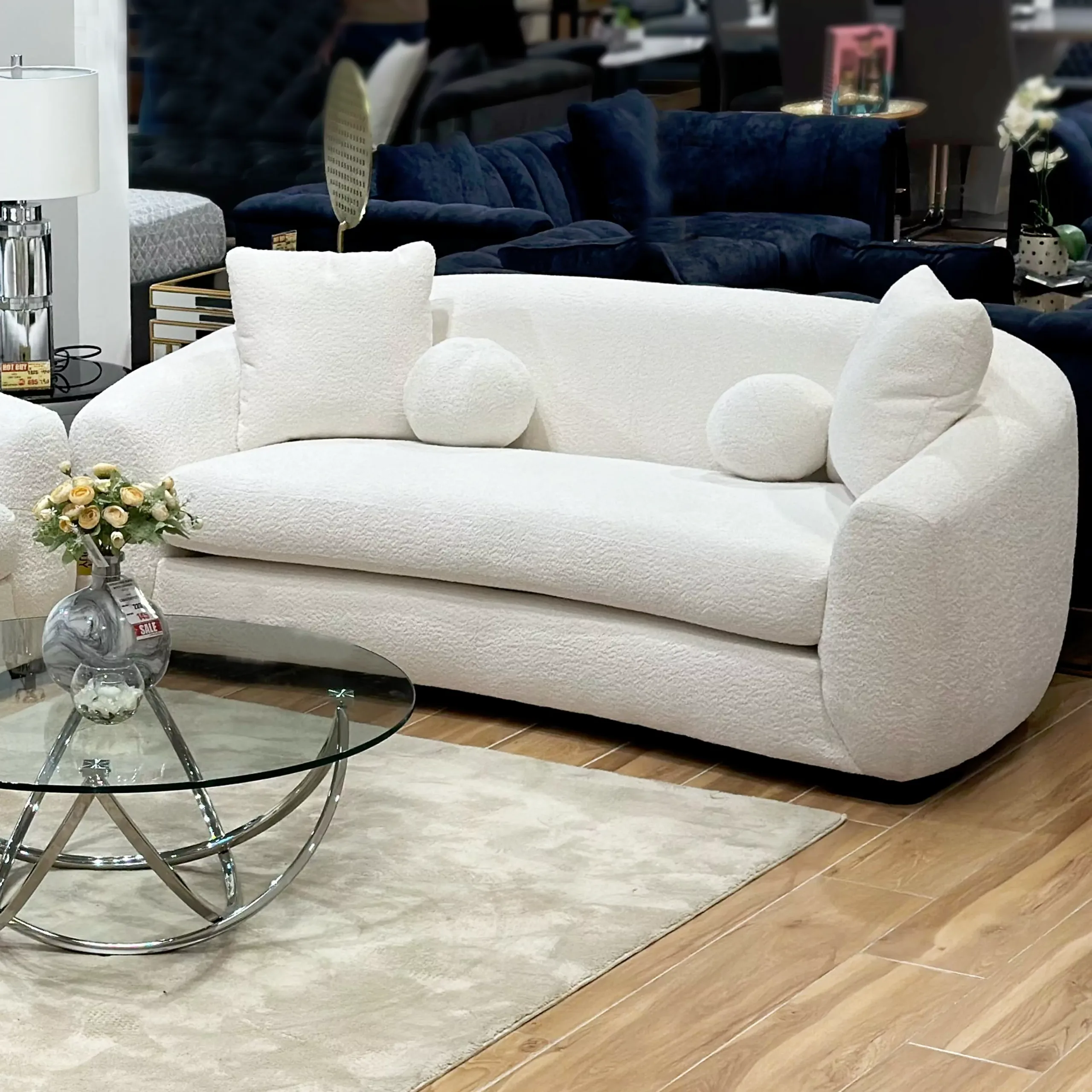 Arese 2seater Ivory United Furniture