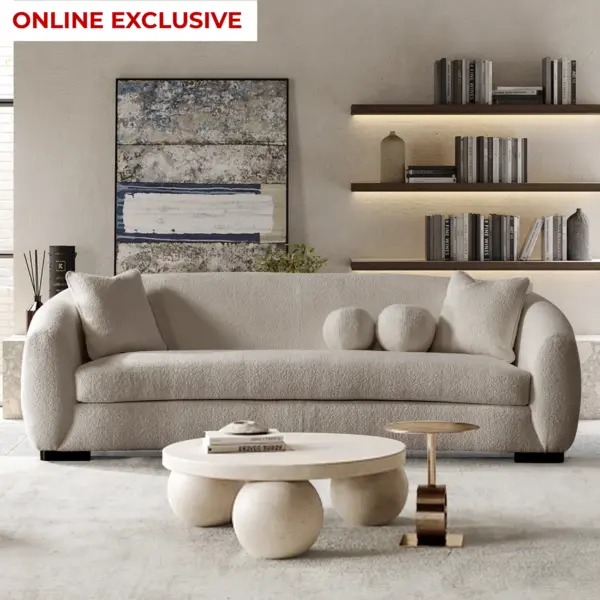 Arese 3 Seater Sofa - Beige
