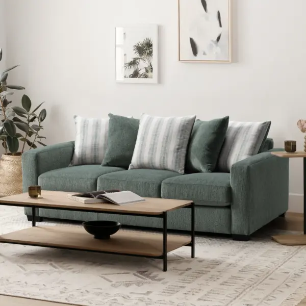 Castle 3 Seater Sofa - Green