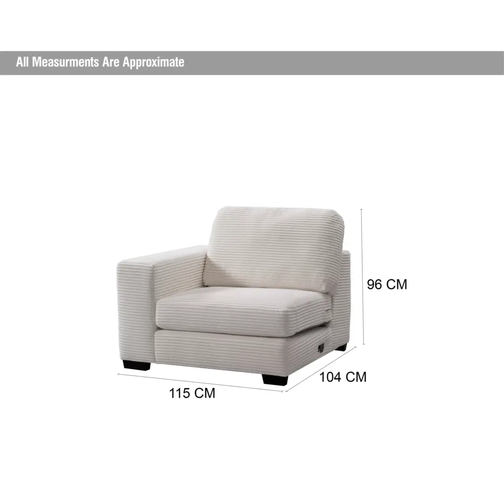 Danny Single Seater Rightarm Dim United Furniture