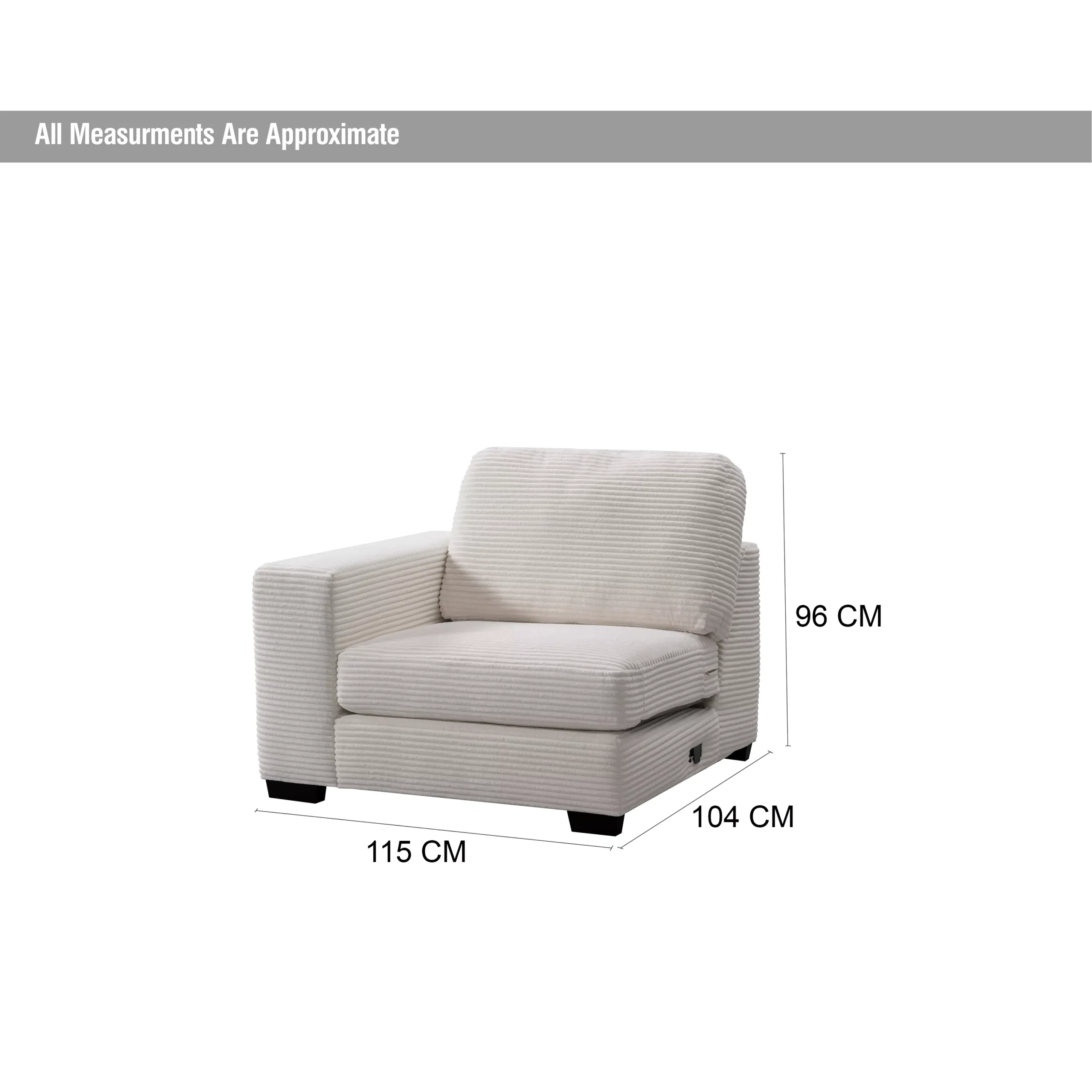 Danny Single Seater Rightarm Dim United Furniture