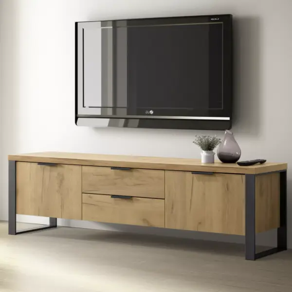 Enoro TV Cabinet - Golden Oak