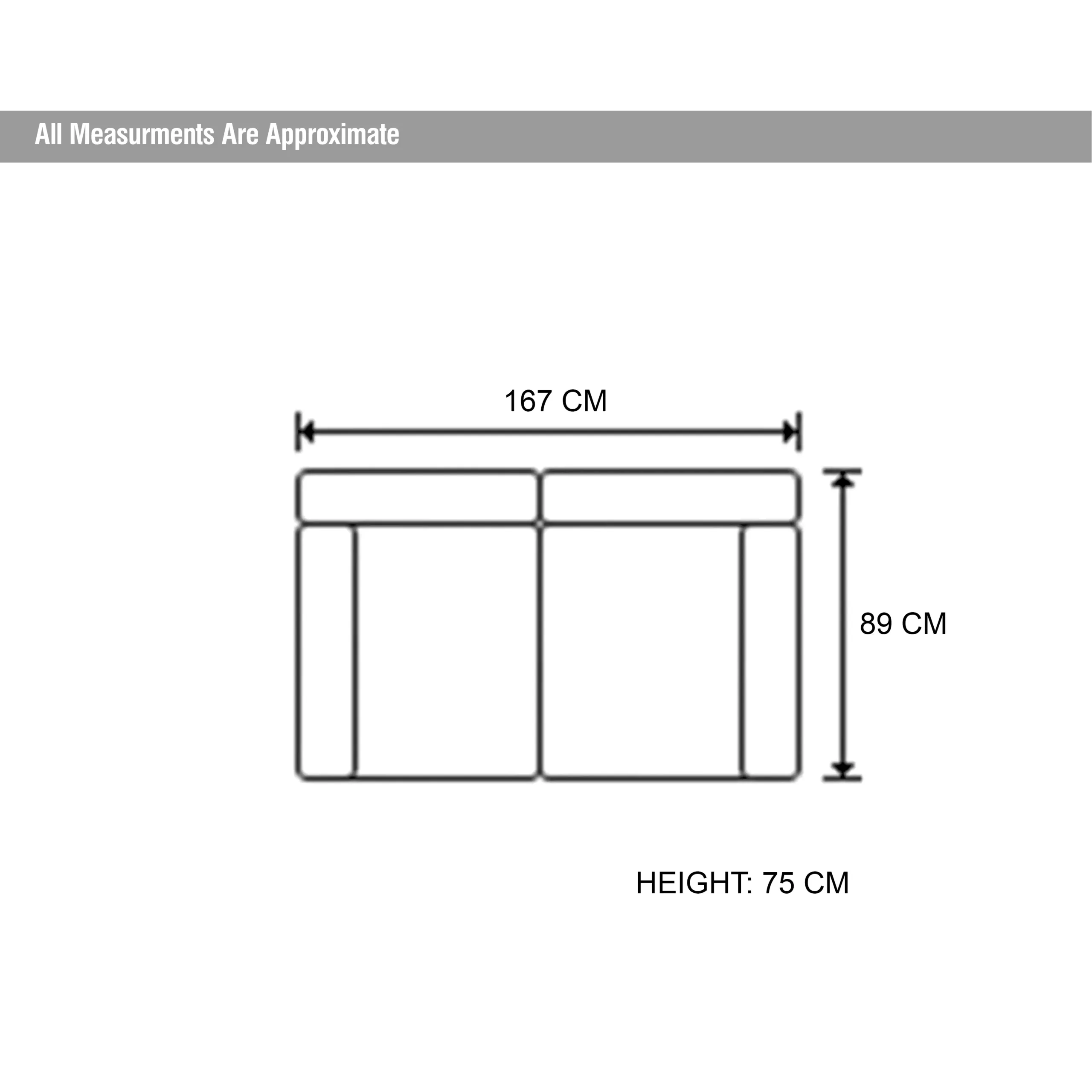 Leo 2seater Dim United Furniture