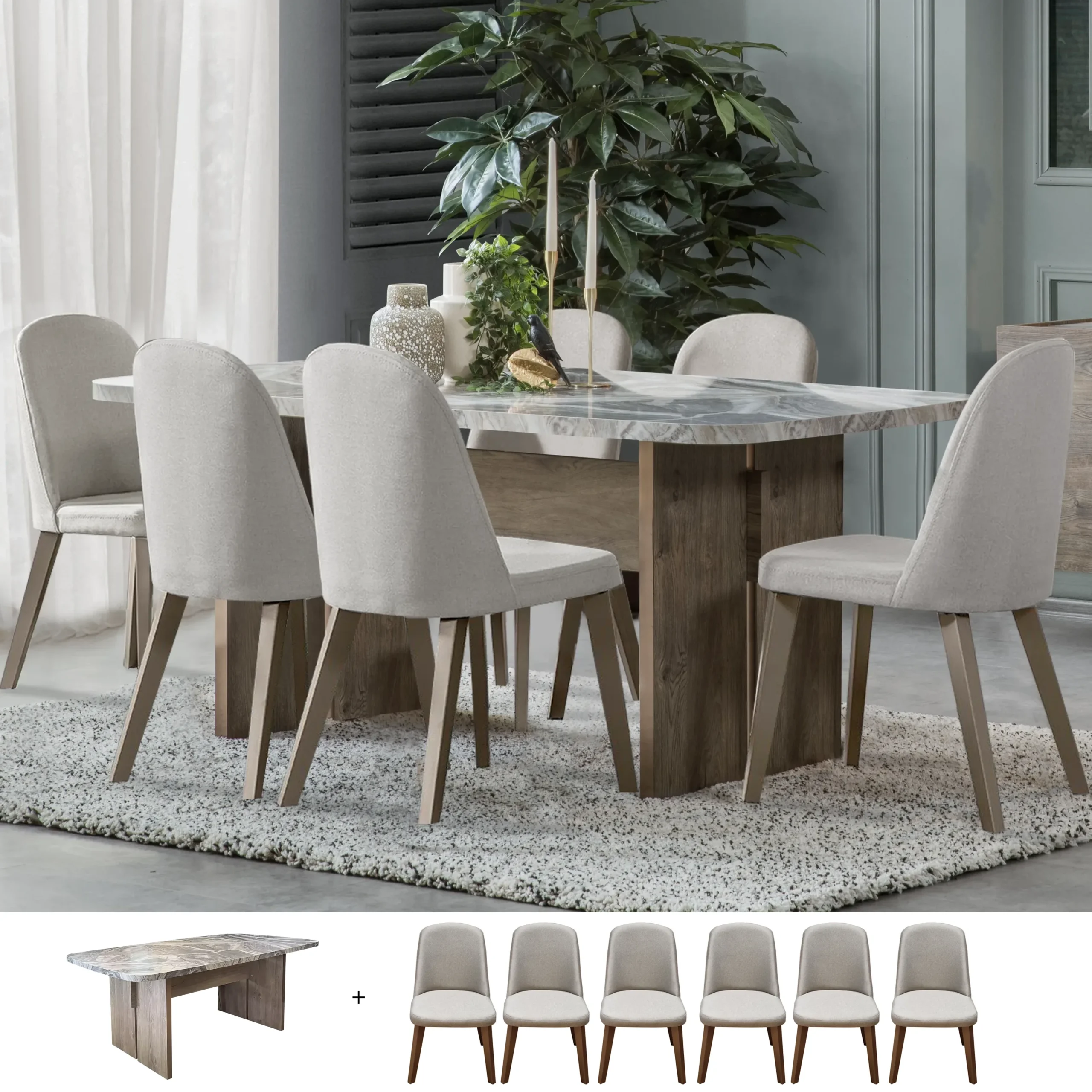 Luzzi Dining Set United Furniture