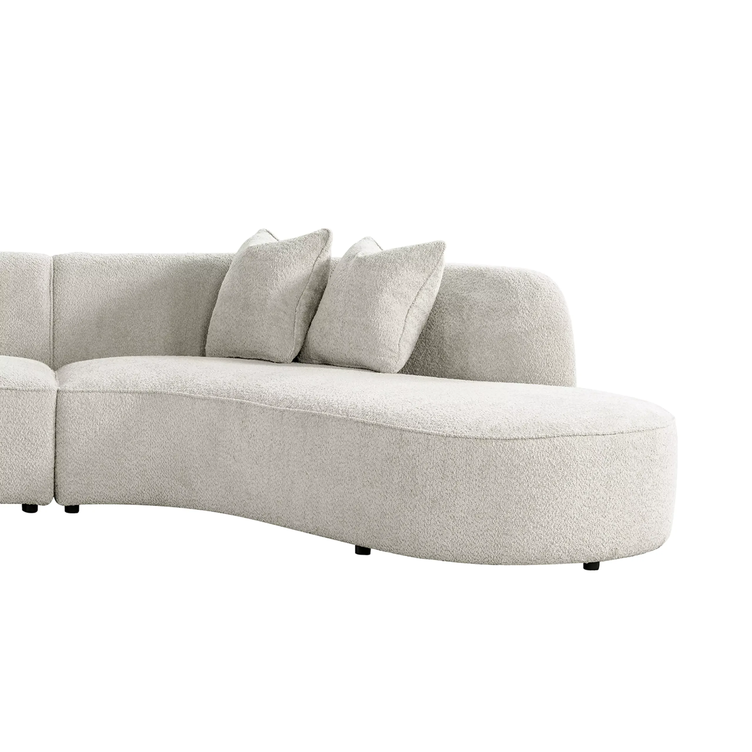 Melzo Left Cornersofa Ivory 4 United Furniture