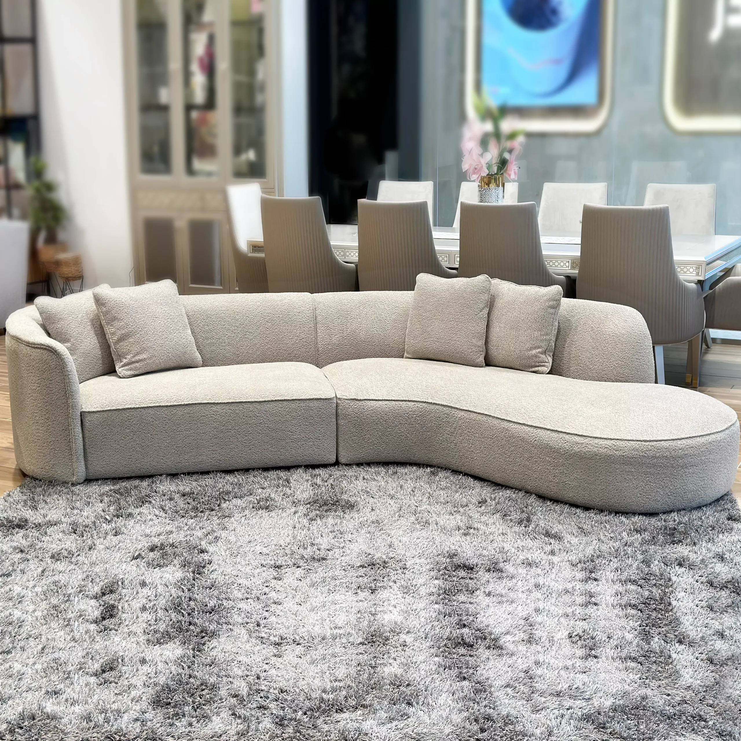Melzo Left Curve Sofa United Furniture