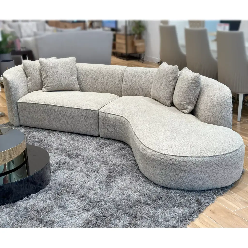 Melzo Left Curve Sofa 5 United Furniture