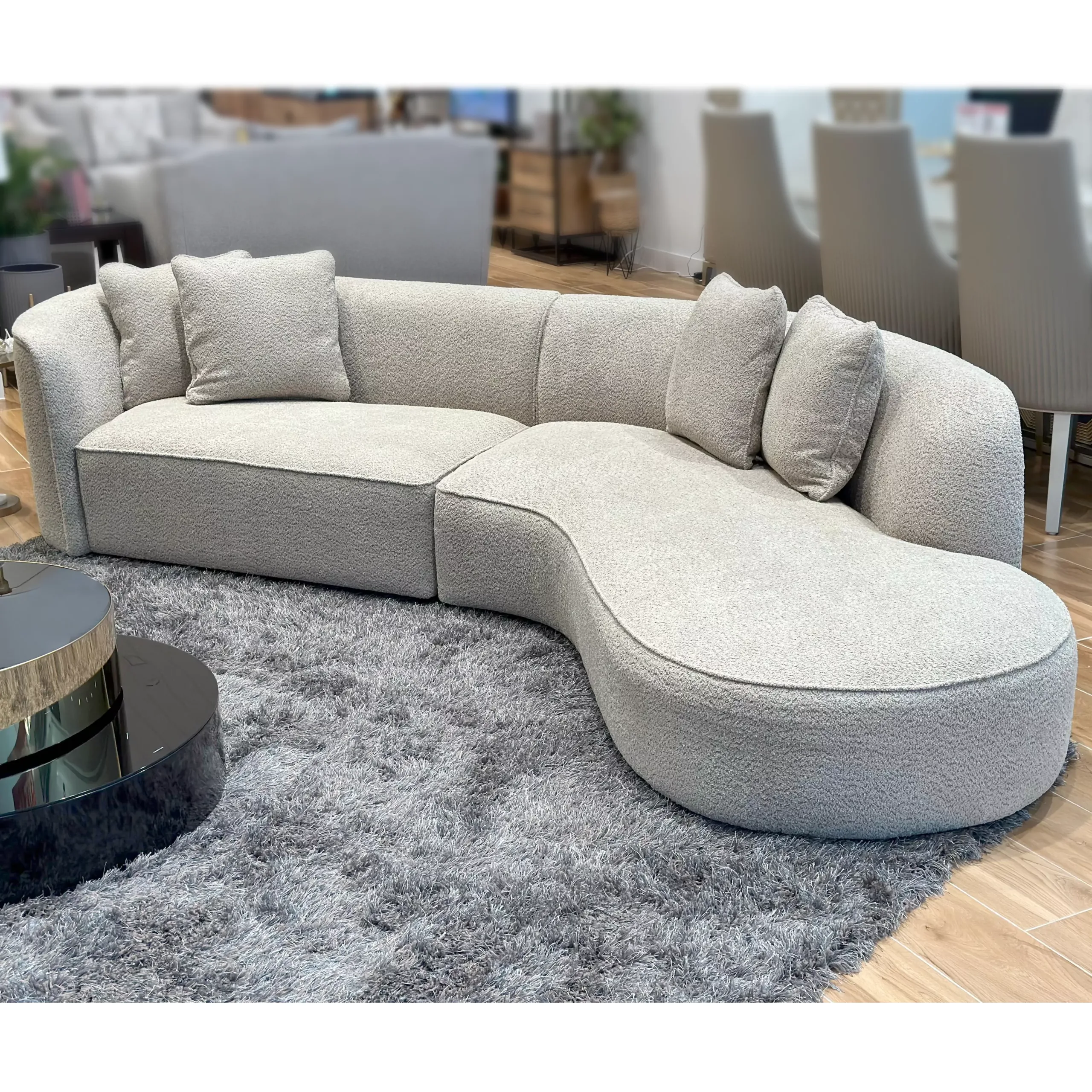 Melzo Left Curve Sofa 5 United Furniture