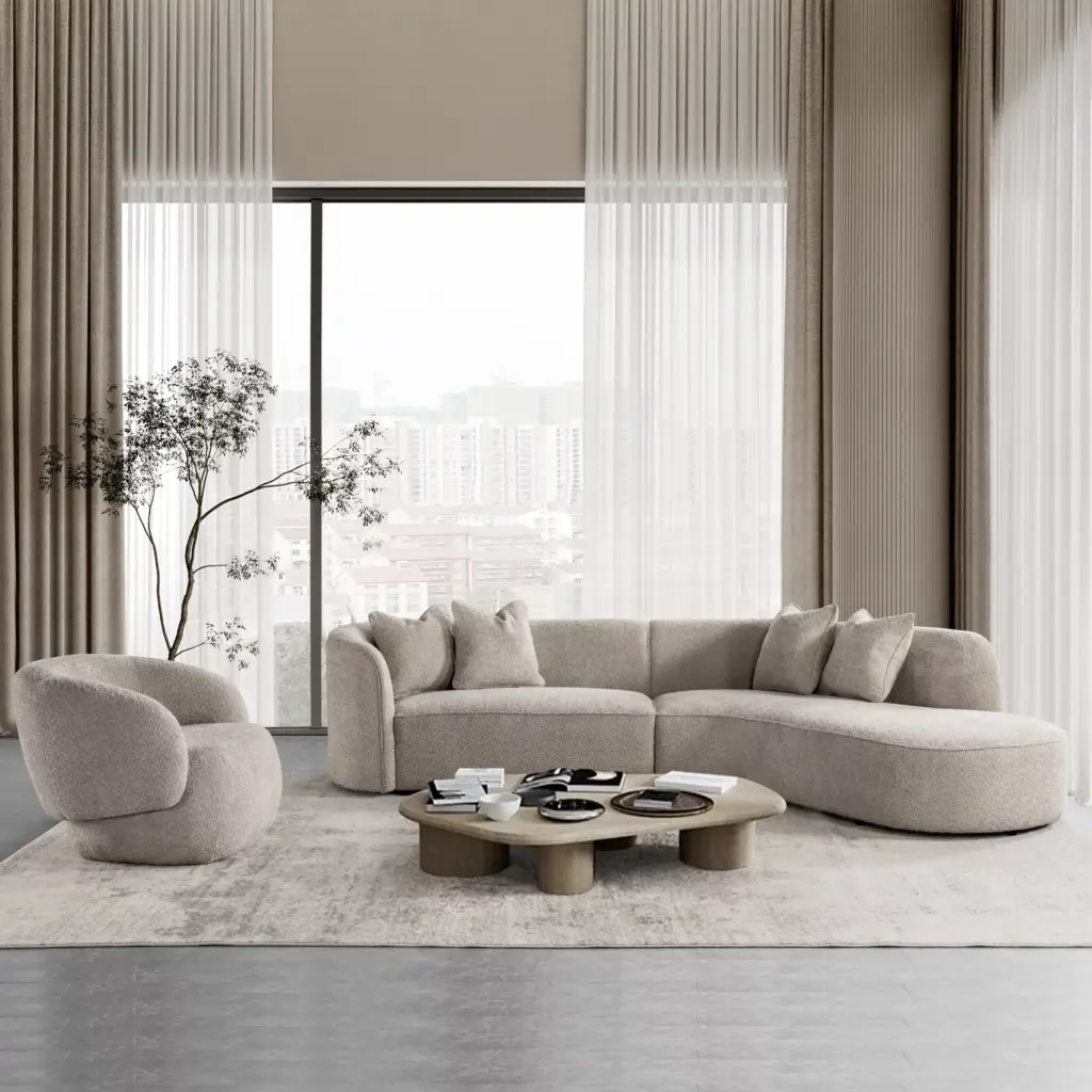 Melzo Left Curve Sofa Bg 1 United Furniture