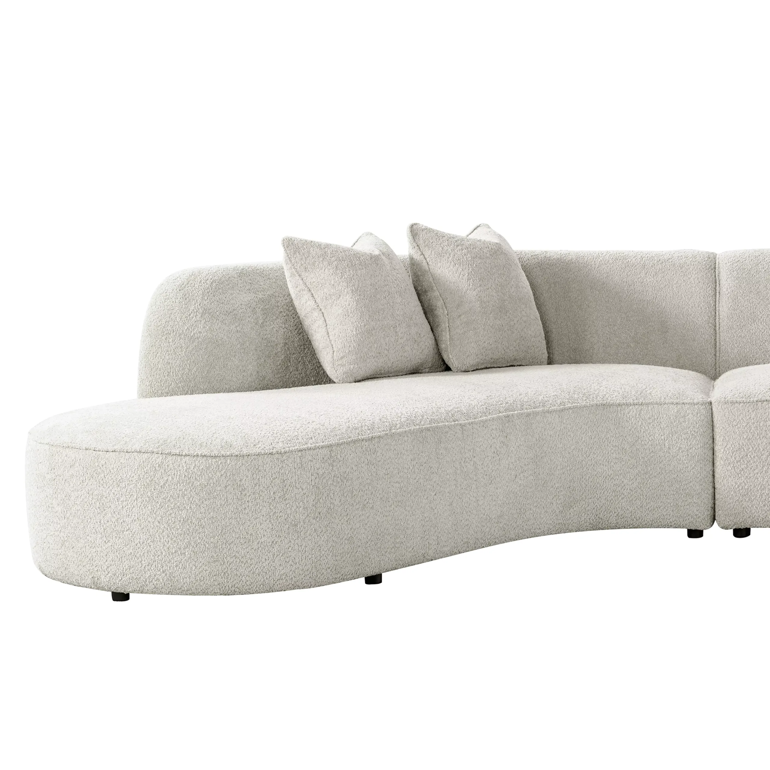 Melzo Right Cornersofa Ivory 4 United Furniture